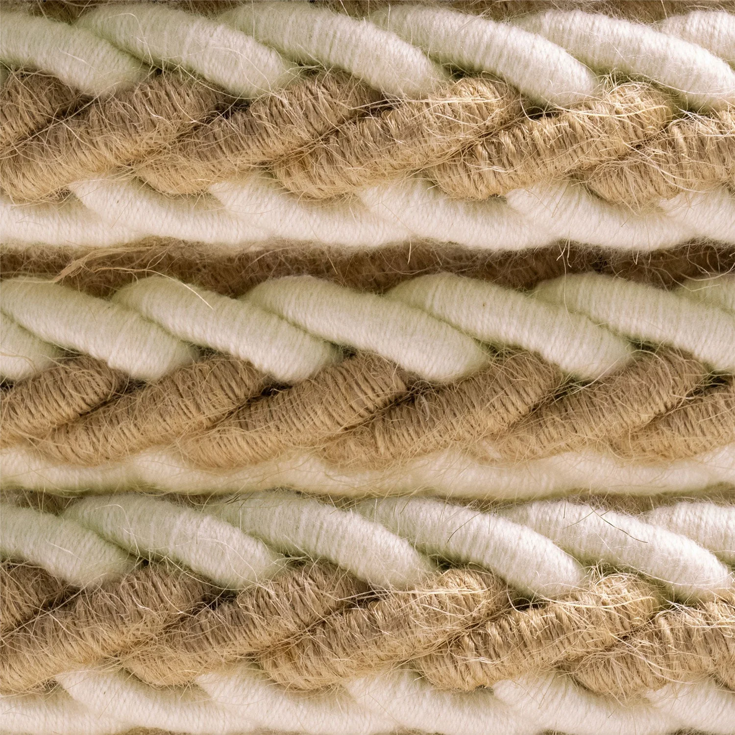 Câble torsadé 2XL en jute et coton brut, câble électrique 2x0,75. Diamètre 24 mm