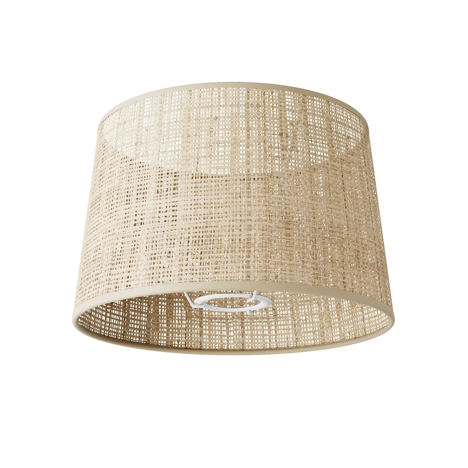Abat-jour Athena avec douille E27 pour lampe de table ou sur pied - Fabriqué en Italie - Raphia