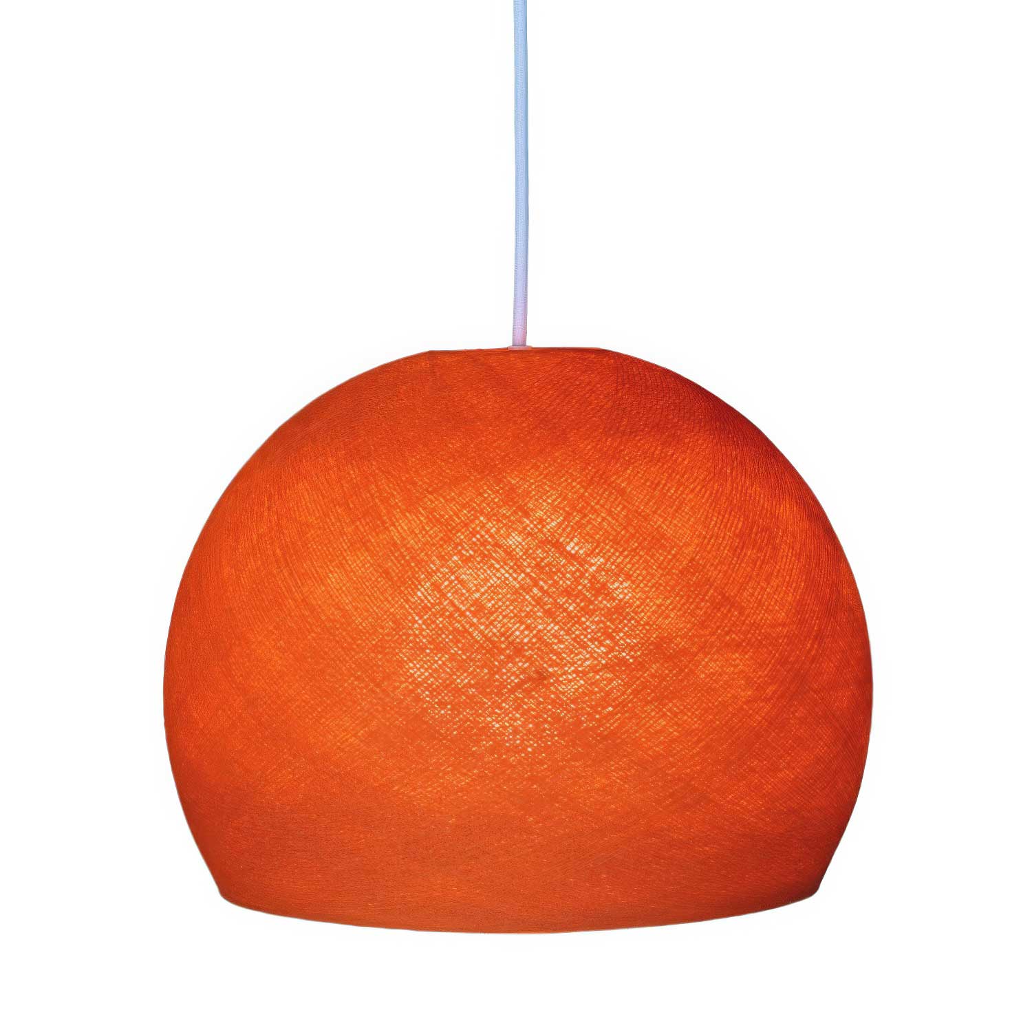 Abat-jour Dôme en fil 100% fait main - Polyester Orange - Image 2