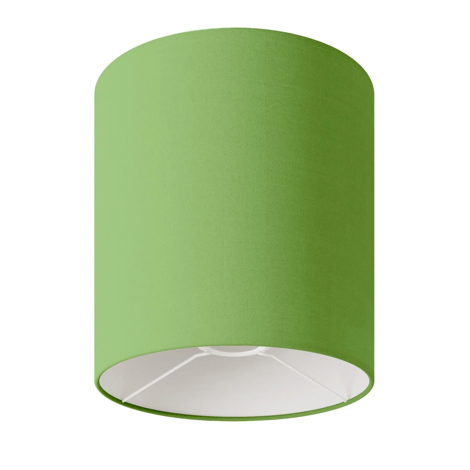 Abat-jour Cylindre M en tissu avec douille E27 - Fabriqué en Italie - Cinette Vert Pistache
