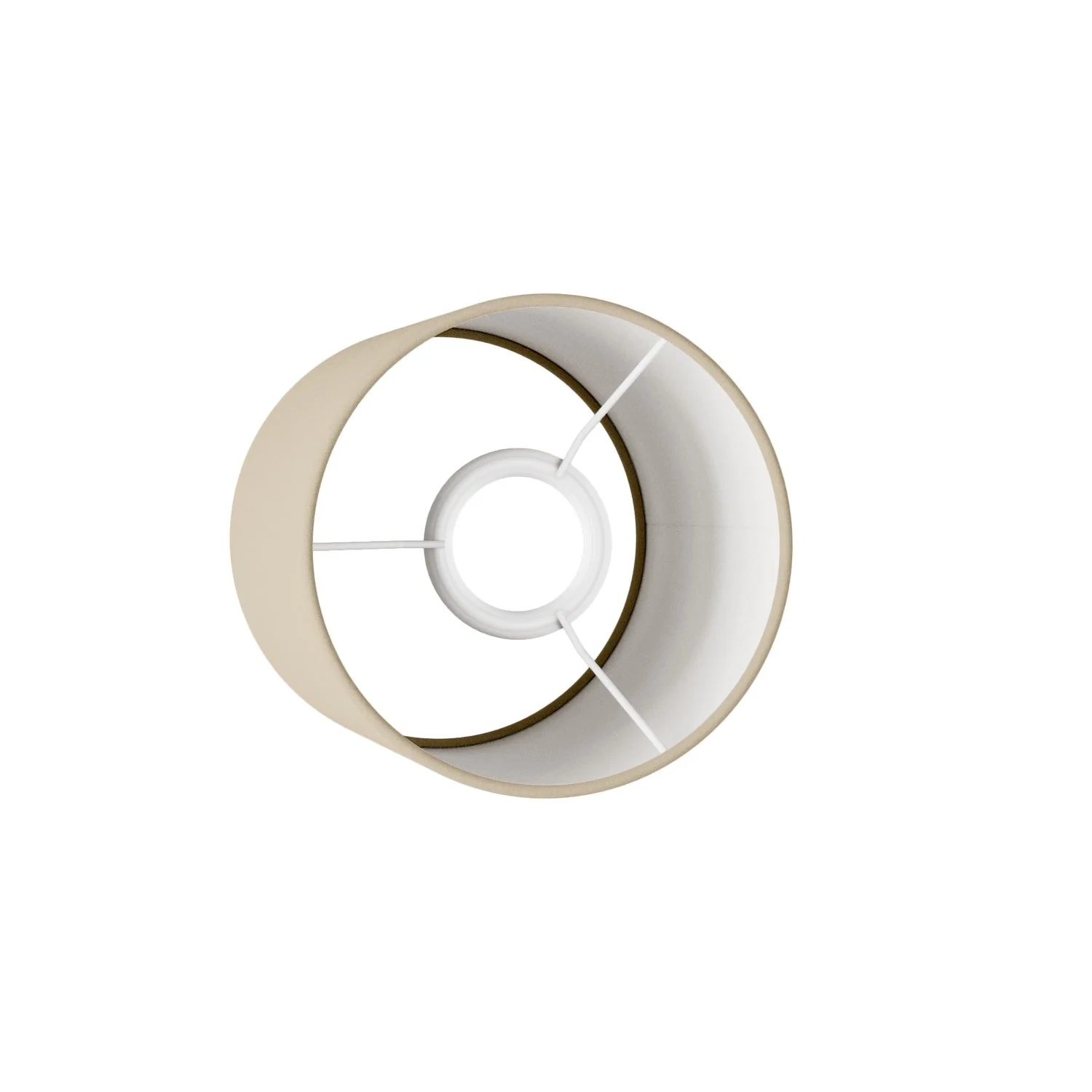 Abat-jour Cylindre S en tissu avec douille E27 - Fabriqué en Italie - Arenal Taupe - Image 3