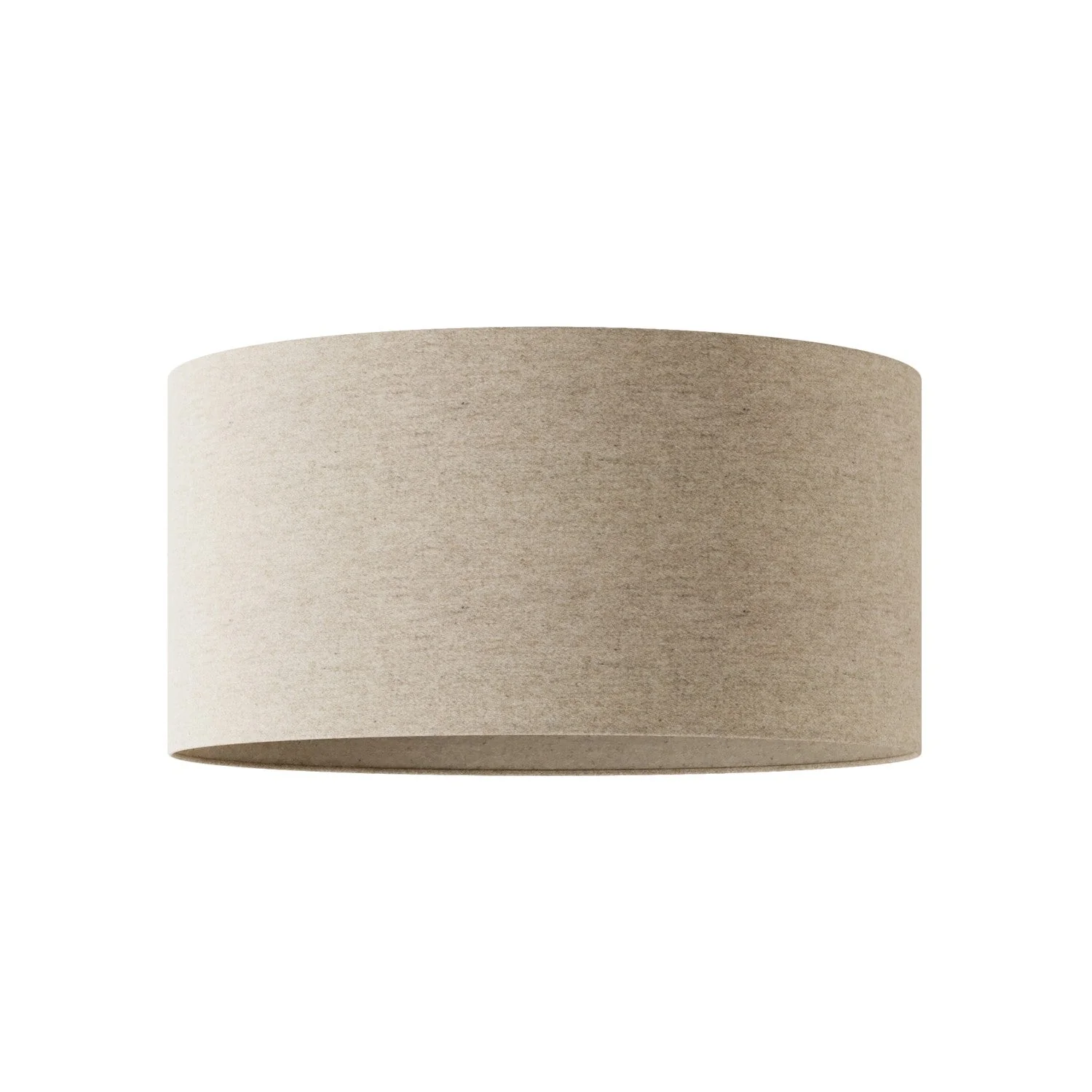 Abat-jour Cylindre XL en tissu avec douille E27 - Made in Italy - Laine Beige