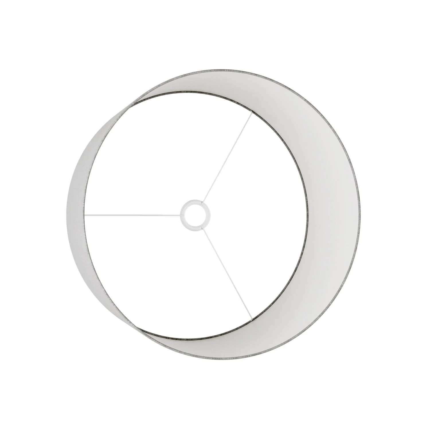 Abat-jour Cylindre XL en tissu avec douille E27 - Made in Italy - Camelot Gris - Image 3