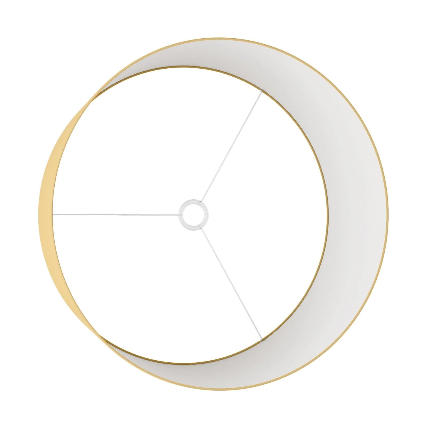 Abat-jour Cylindre XXL en tissu avec douille E27 - Made in Italy - Arenal Or - Image 3