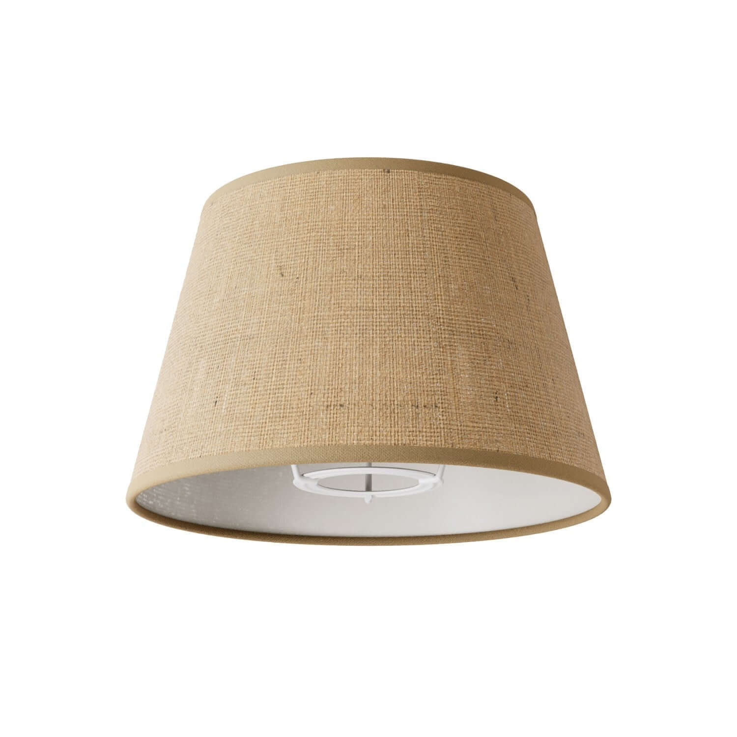 Abat-jour Impero avec douille E27 pour lampe de table ou applique murale - Fabriqué en Italie - Jute naturelle