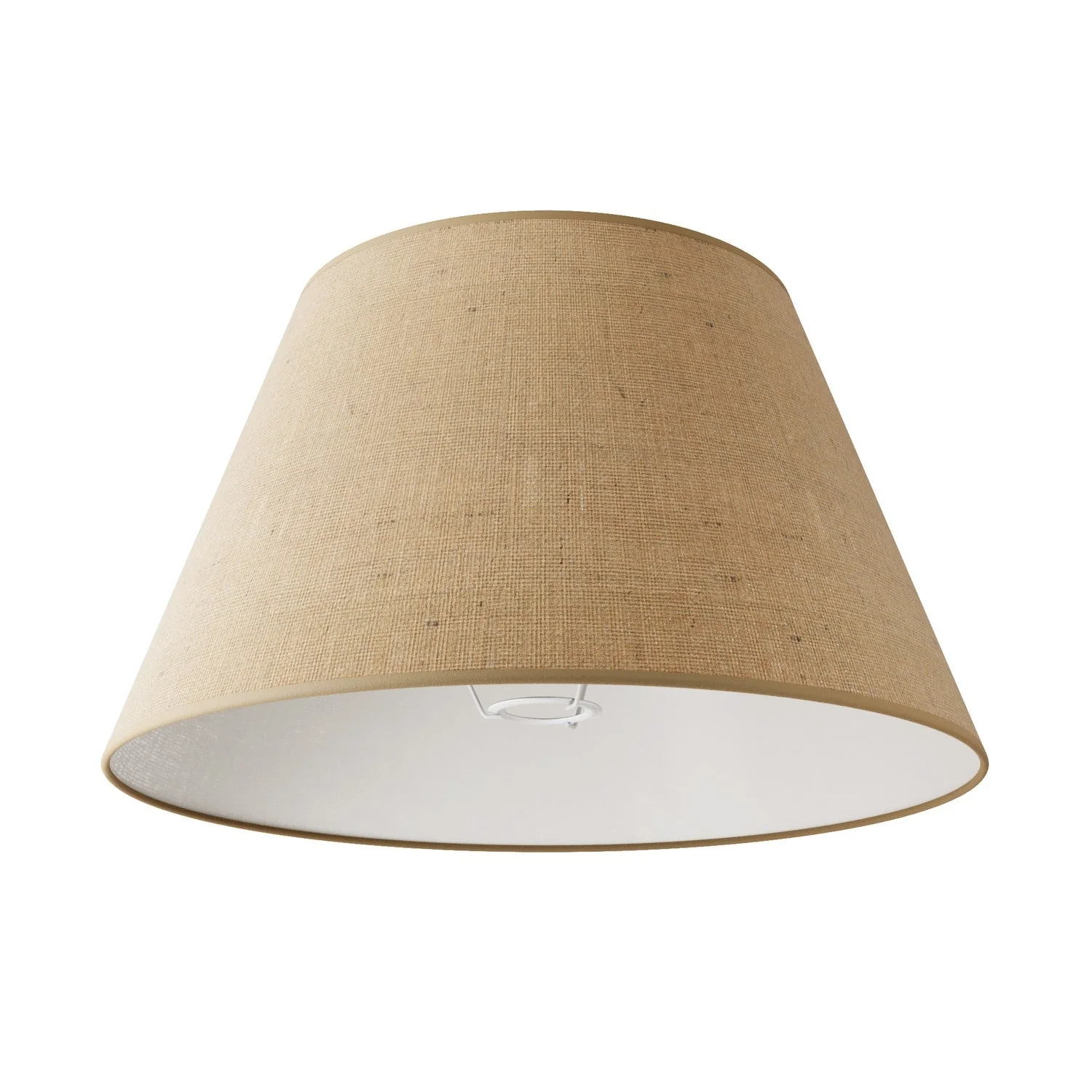 Abat-jour Empire L pour lampe de table ou applique avec douille E27 - Fabriqué en Italie - Jute Naturelle