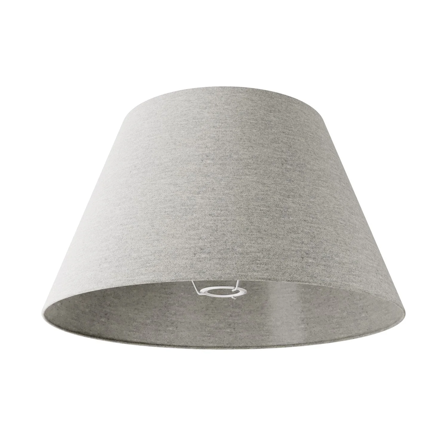 Abat-jour Impero L pour lampe de table ou applique avec douille E27 - Fabriqué en Italie - Laine Gris Clair