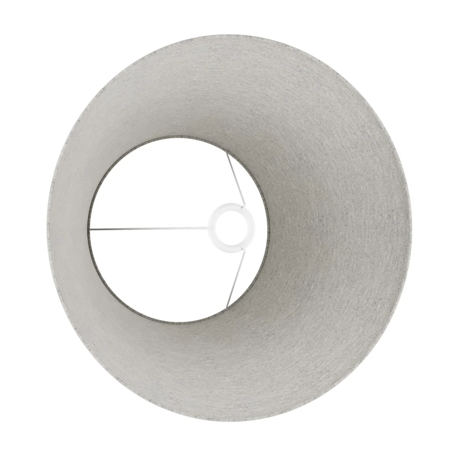 Abat-jour Impero L pour lampe de table ou applique avec douille E27 - Fabriqué en Italie - Laine Gris Clair - Image 3