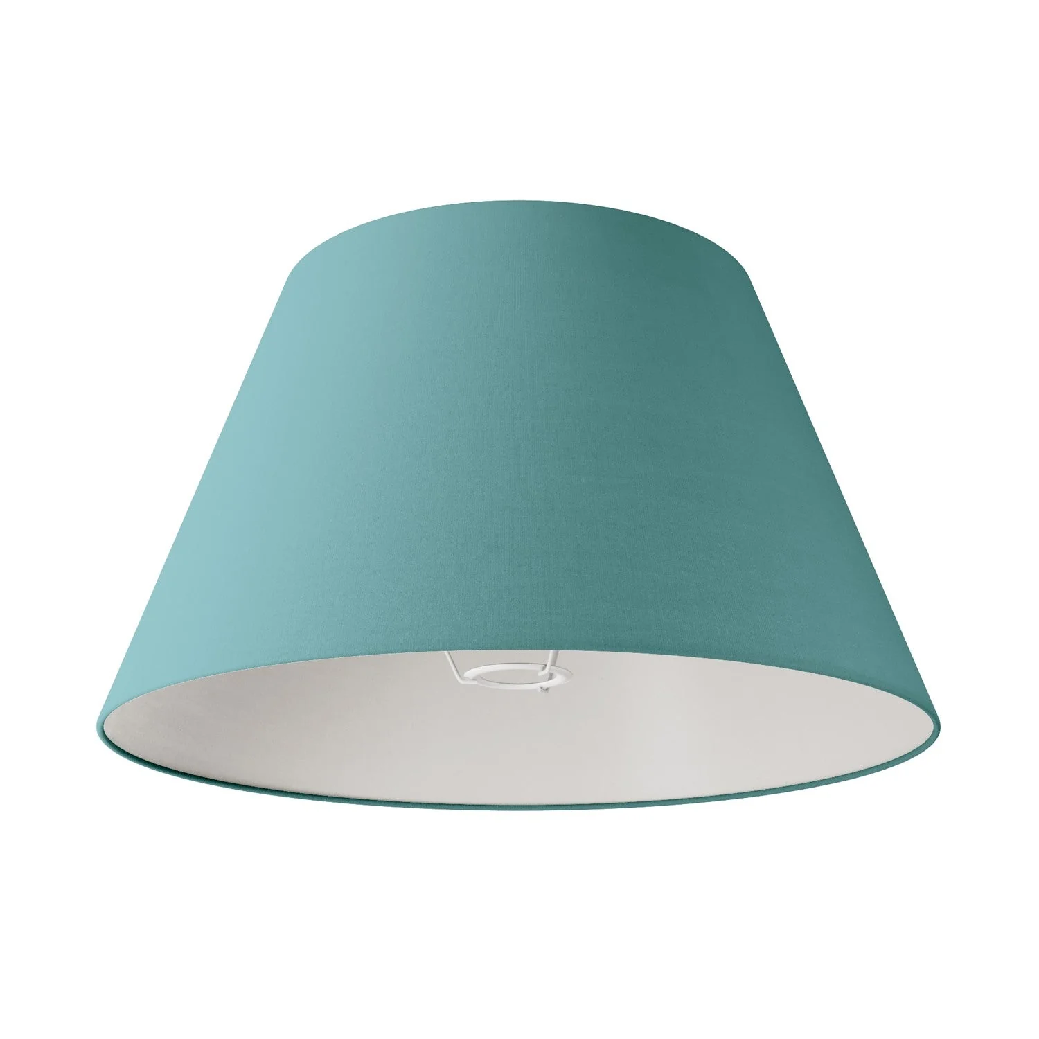 Abat-jour Empire L pour lampe de table ou applique avec douille E27 - Fabriqué en Italie - Toile Verte Dubbio
