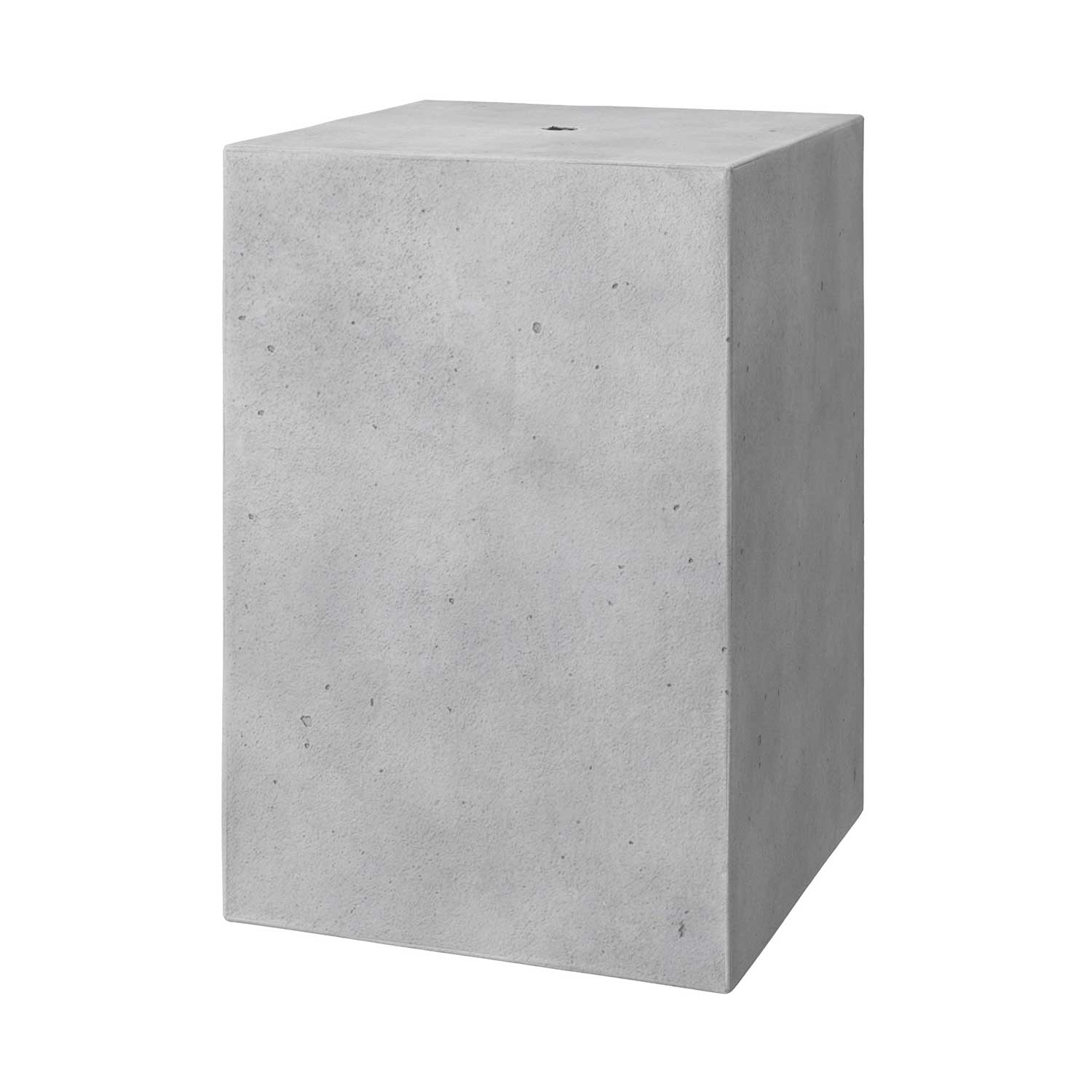 Abat-jour en ciment Cube pour lampe suspendue, complet avec serre-câble et douille E27 - Ciment clair - Image 3