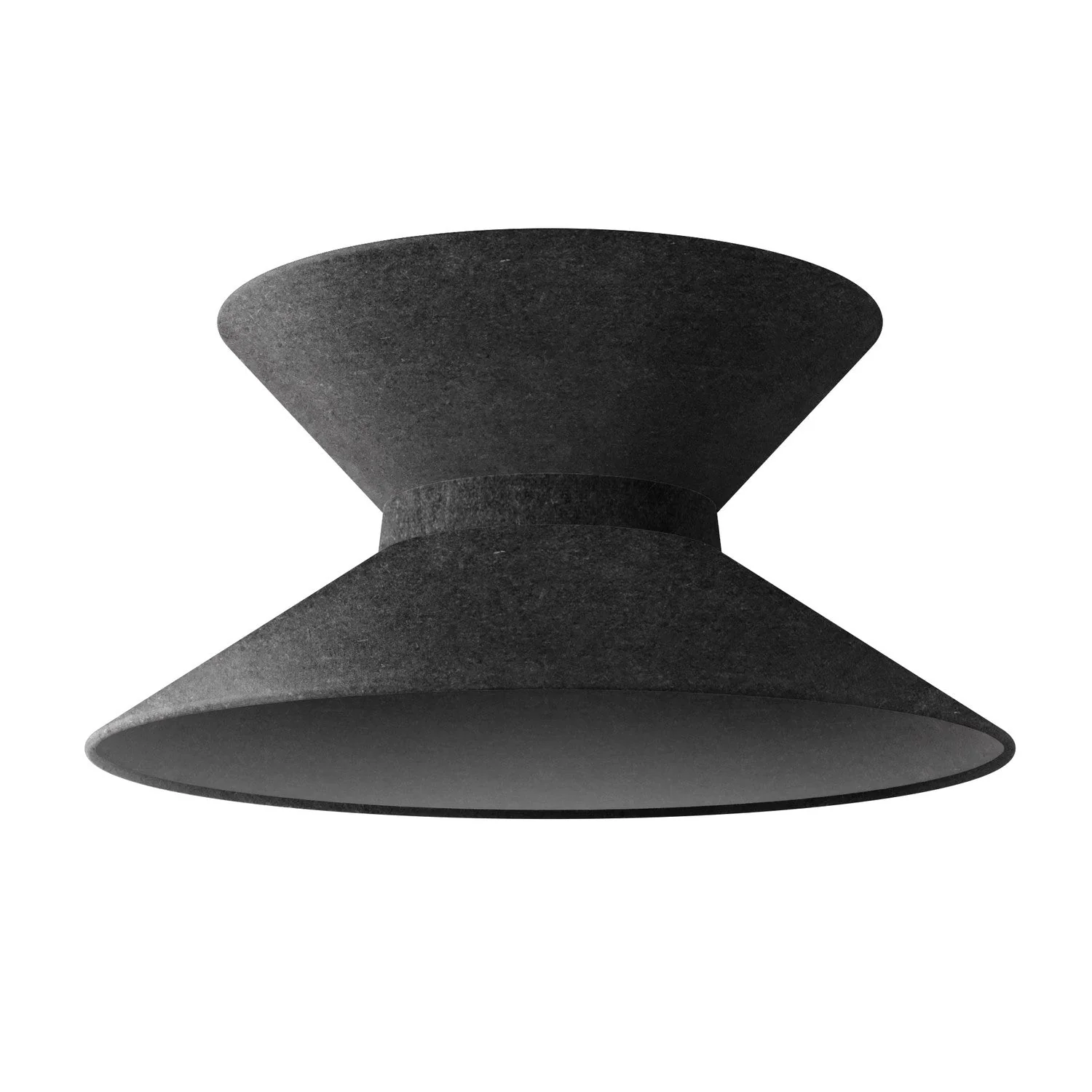 Abat-jour en tissu Clessidra pour suspension – Laine Gris Foncé - Image 10