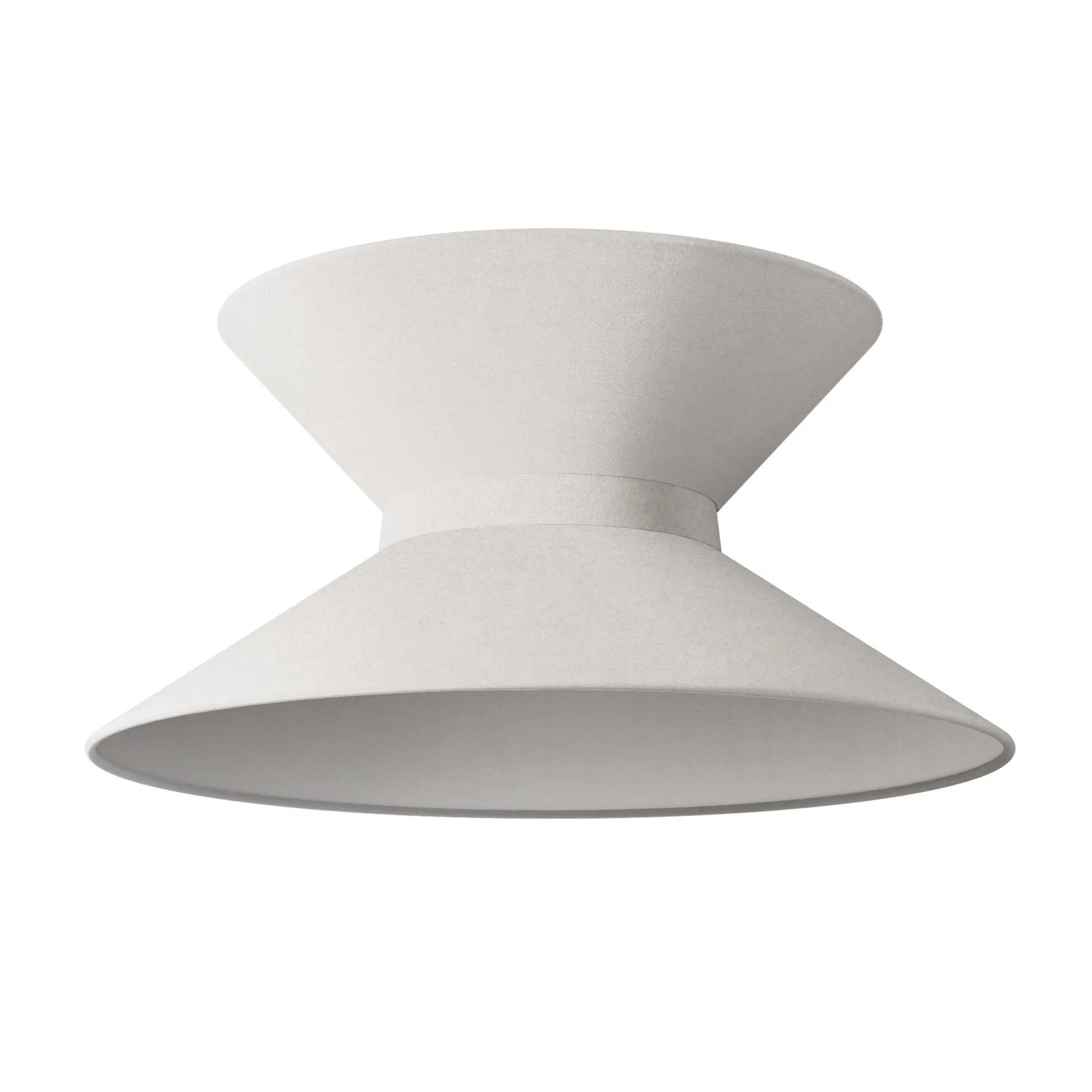 Abat-jour en tissu Sablier pour lampe suspendue - Laine Sable