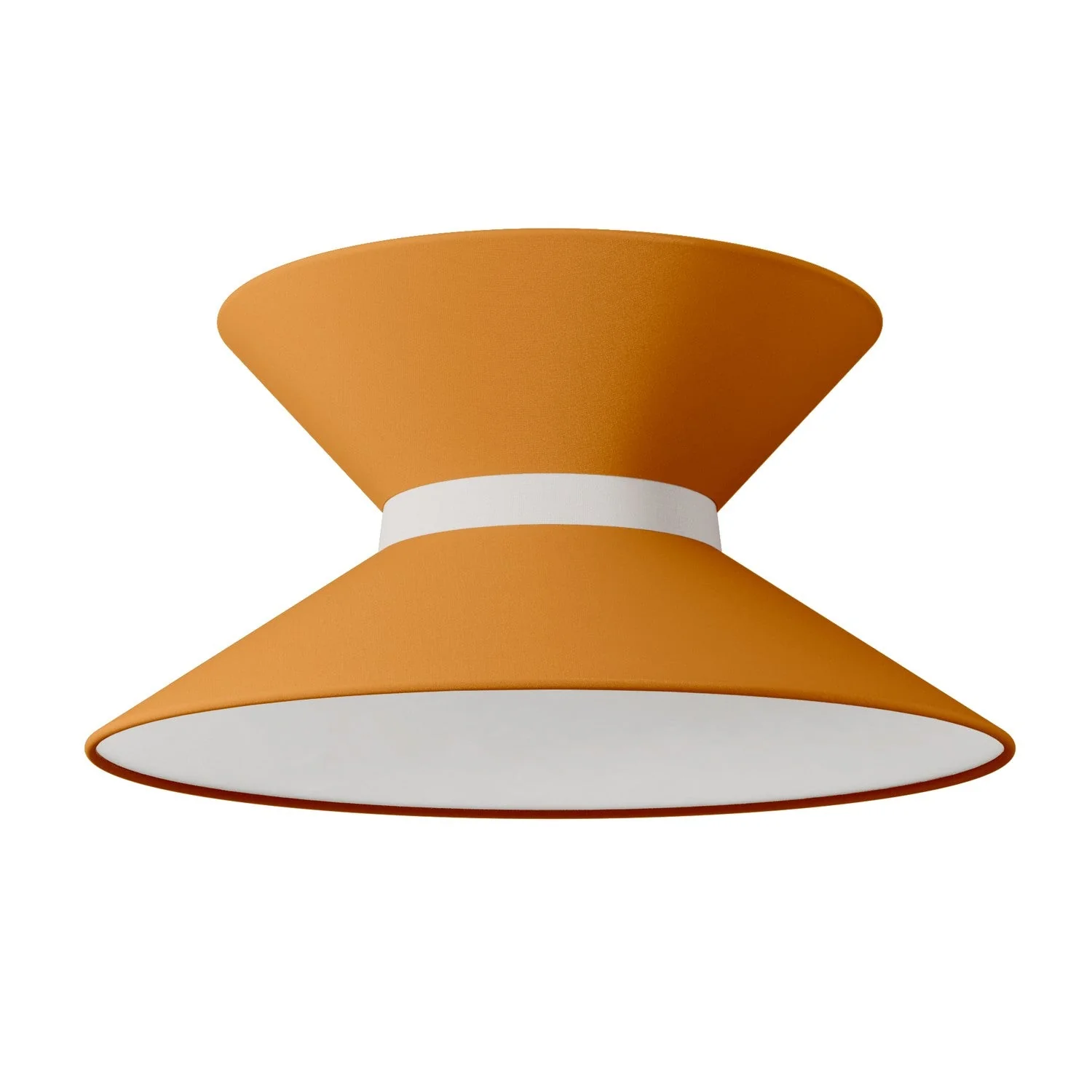 Abat-jour en tissu Clessidra Teletta mandarine - Made in Italy