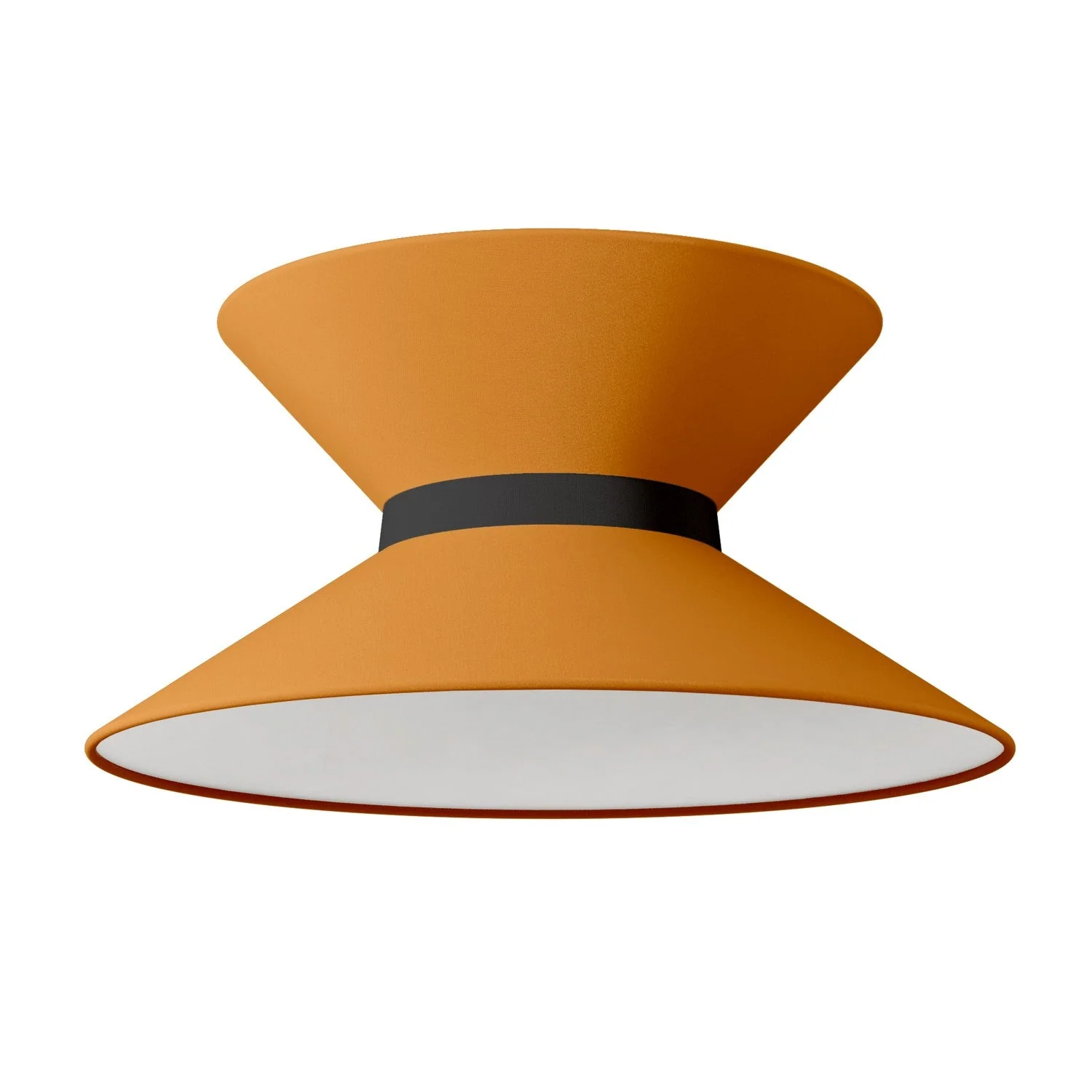 Abat-jour en tissu Clessidra Teletta mandarine - Made in Italy - Image 10
