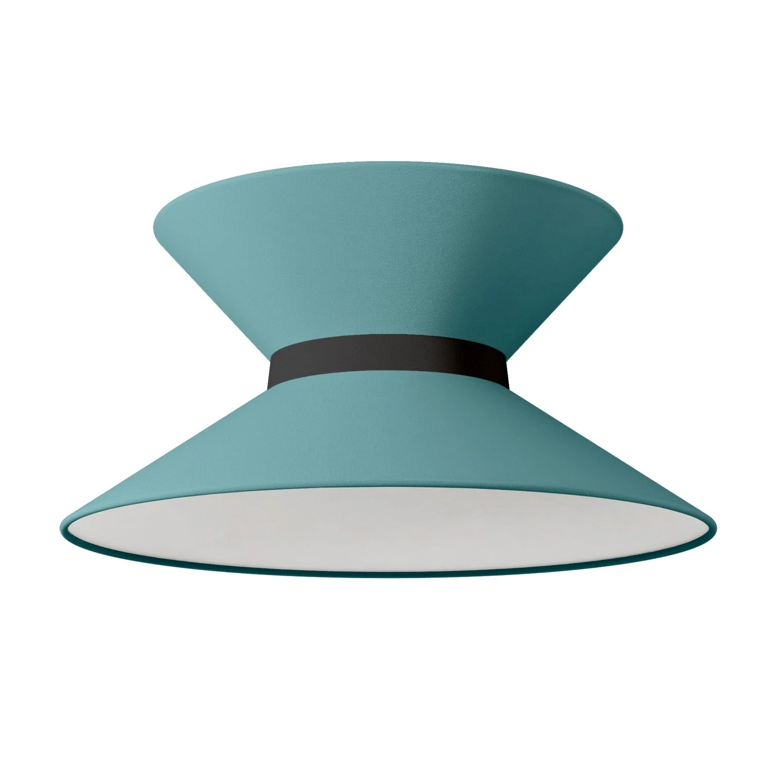 Abat-jour en tissu Clessidra Teletta vert douteux - Made in Italy - Image 10