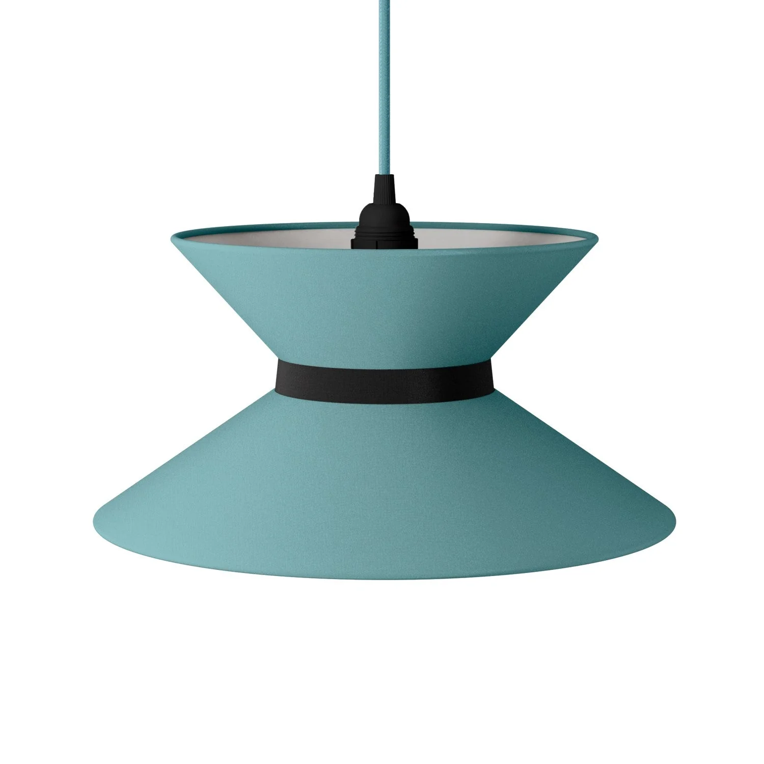 Abat-jour en tissu Clessidra Teletta vert douteux - Made in Italy - Image 13