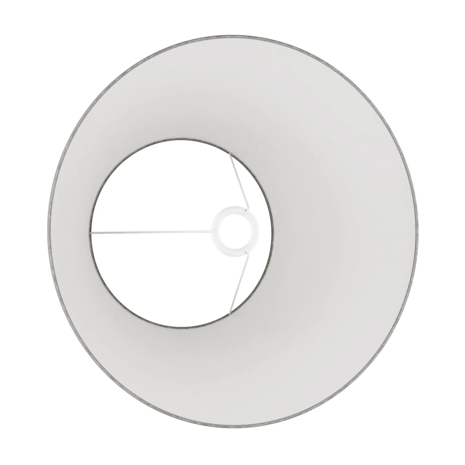 Abat-jour Empire L pour lampe de table ou applique avec douille E27 - Fabriqué en Italie - Camelot Gris - Image 3