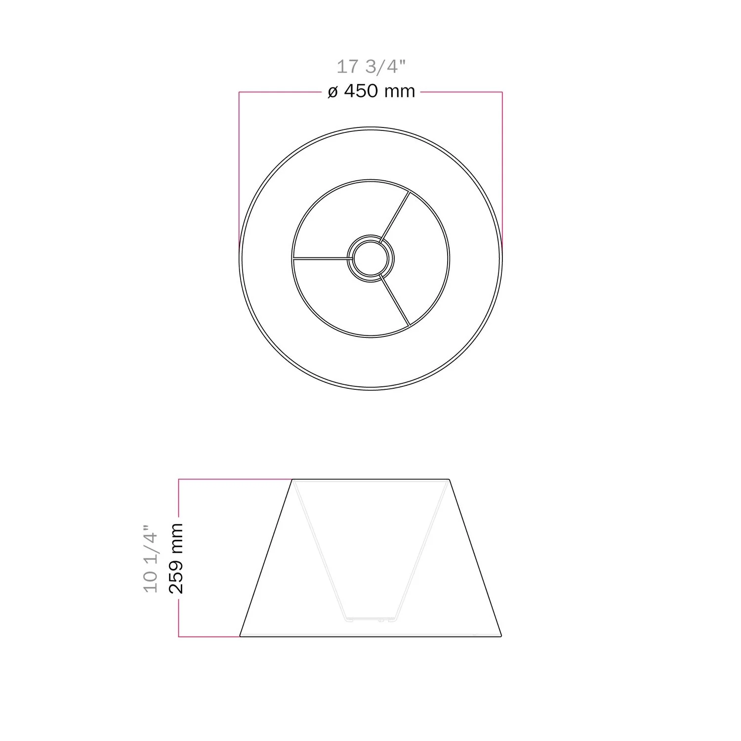 Abat-jour Impero L pour lampe de table ou applique avec douille E27 - Made in Italy - Laine Moutarde - Image 6