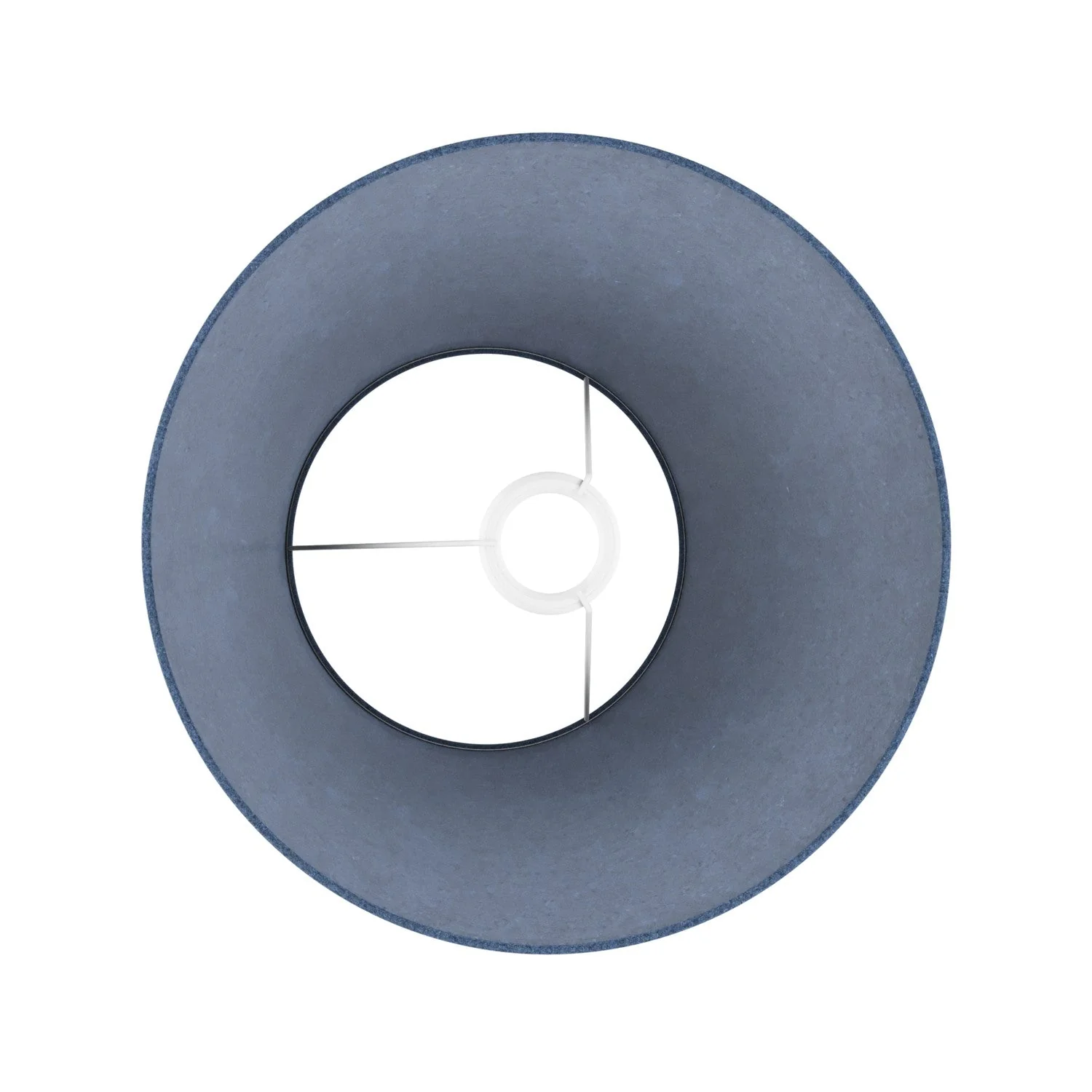 Abat-jour Impero M en tissu pour lampadaire avec douille E27 - Fabriqué en Italie - Laine Bleue - Image 3