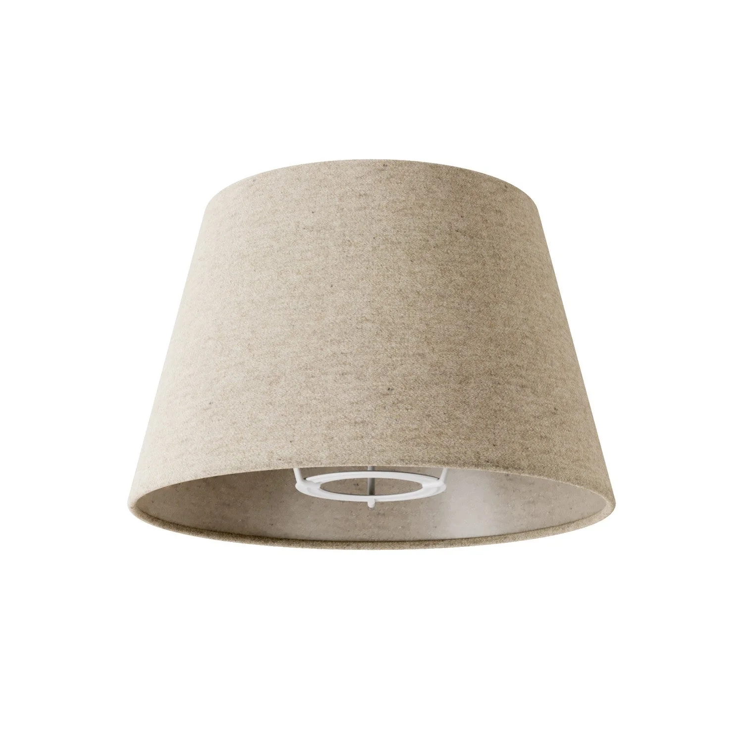 Abat-jour Impero S avec douille E27 pour lampe de table ou applique - Fabriqué en Italie - Laine Beige