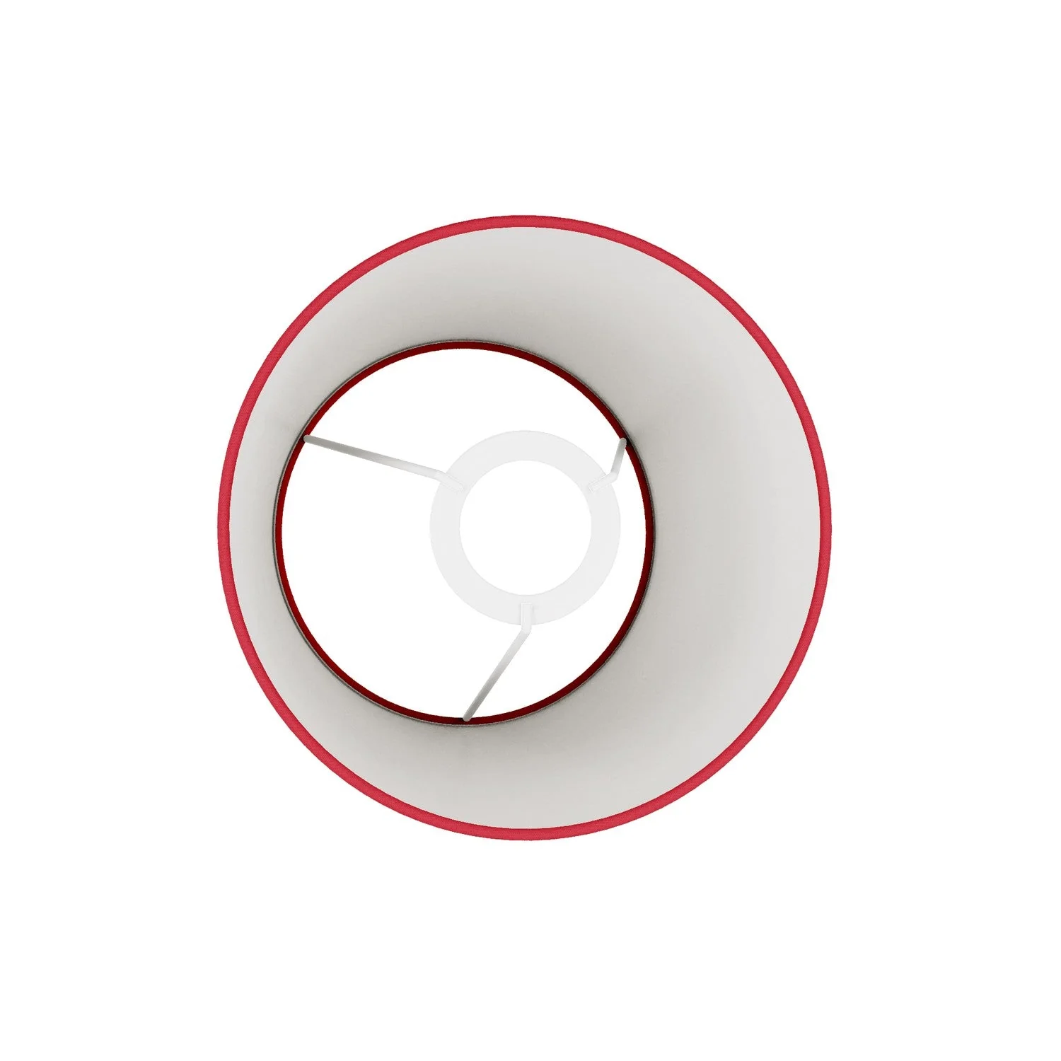 Abat-jour Impero S avec douille E27 pour lampe de table ou applique - Fabriqué en Italie - Toile Rouge - Image 3