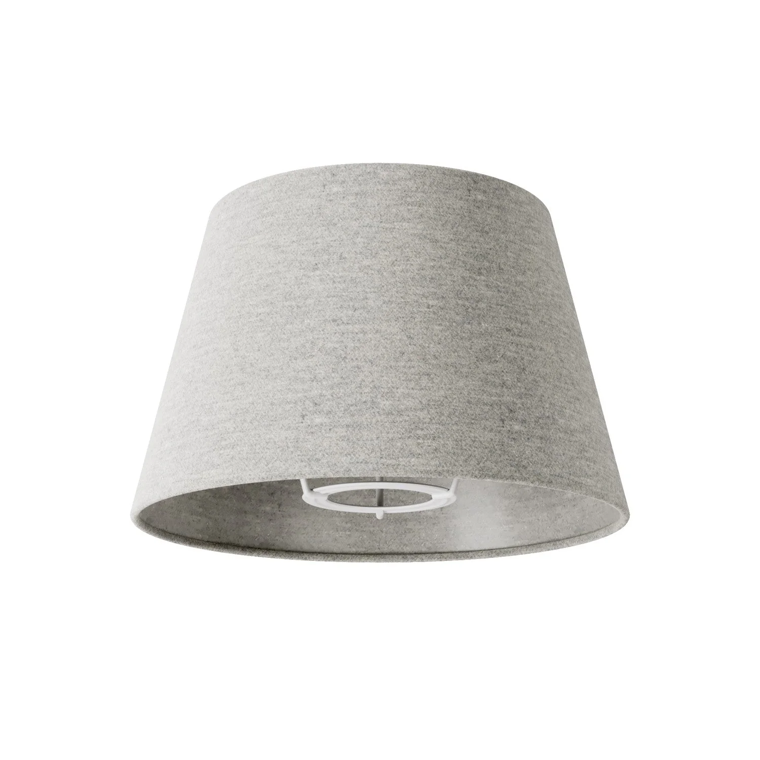 Abat-jour Empire S avec douille E27 pour lampe de table ou applique - Fabriqué en Italie - Laine Gris Clair