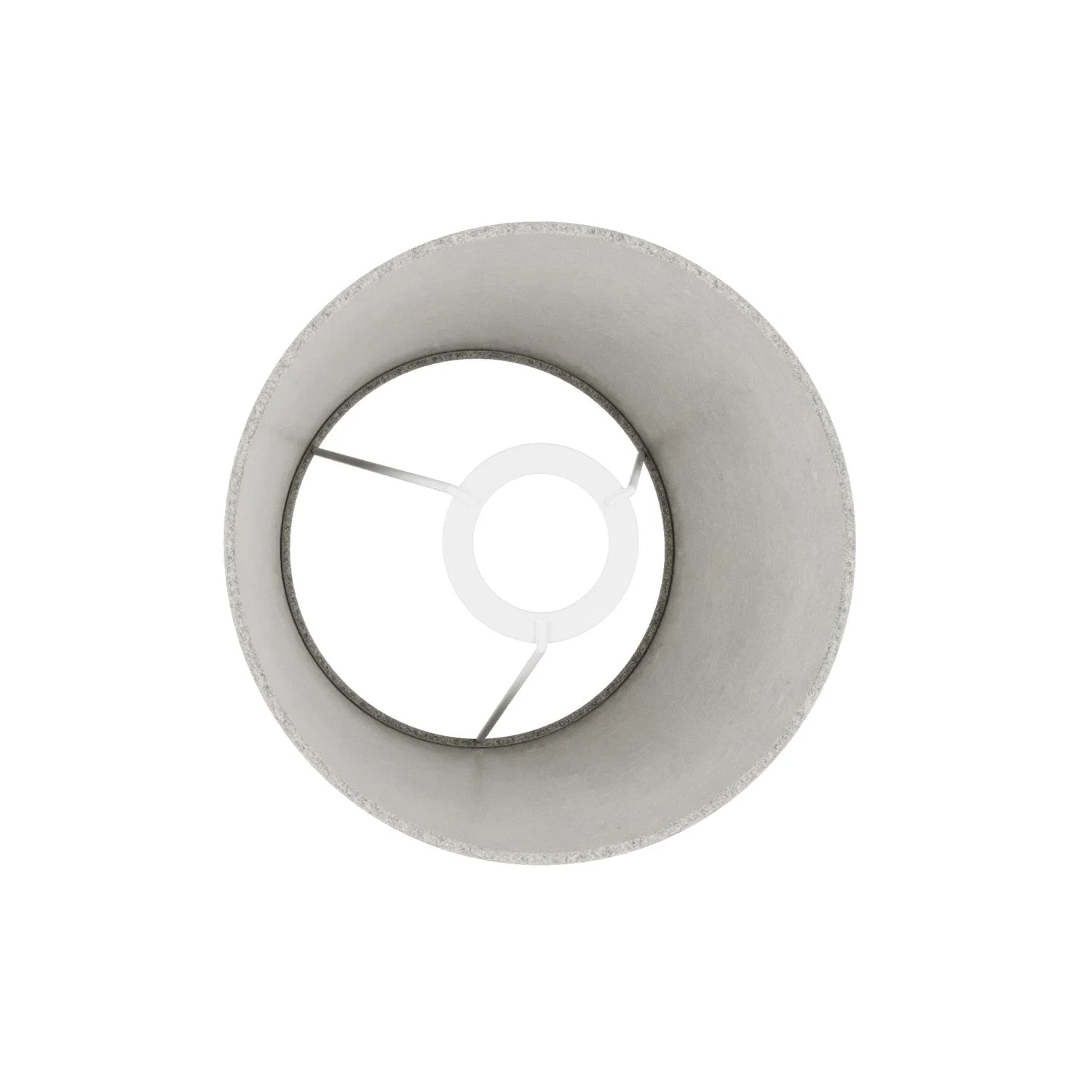 Abat-jour Empire S avec douille E27 pour lampe de table ou applique - Fabriqué en Italie - Laine Gris Clair - Image 3
