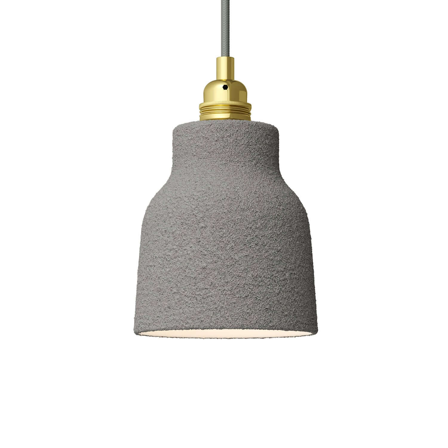Abat-jour Vase en céramique, collection Materia - Fabriqué en Italie - Effet béton