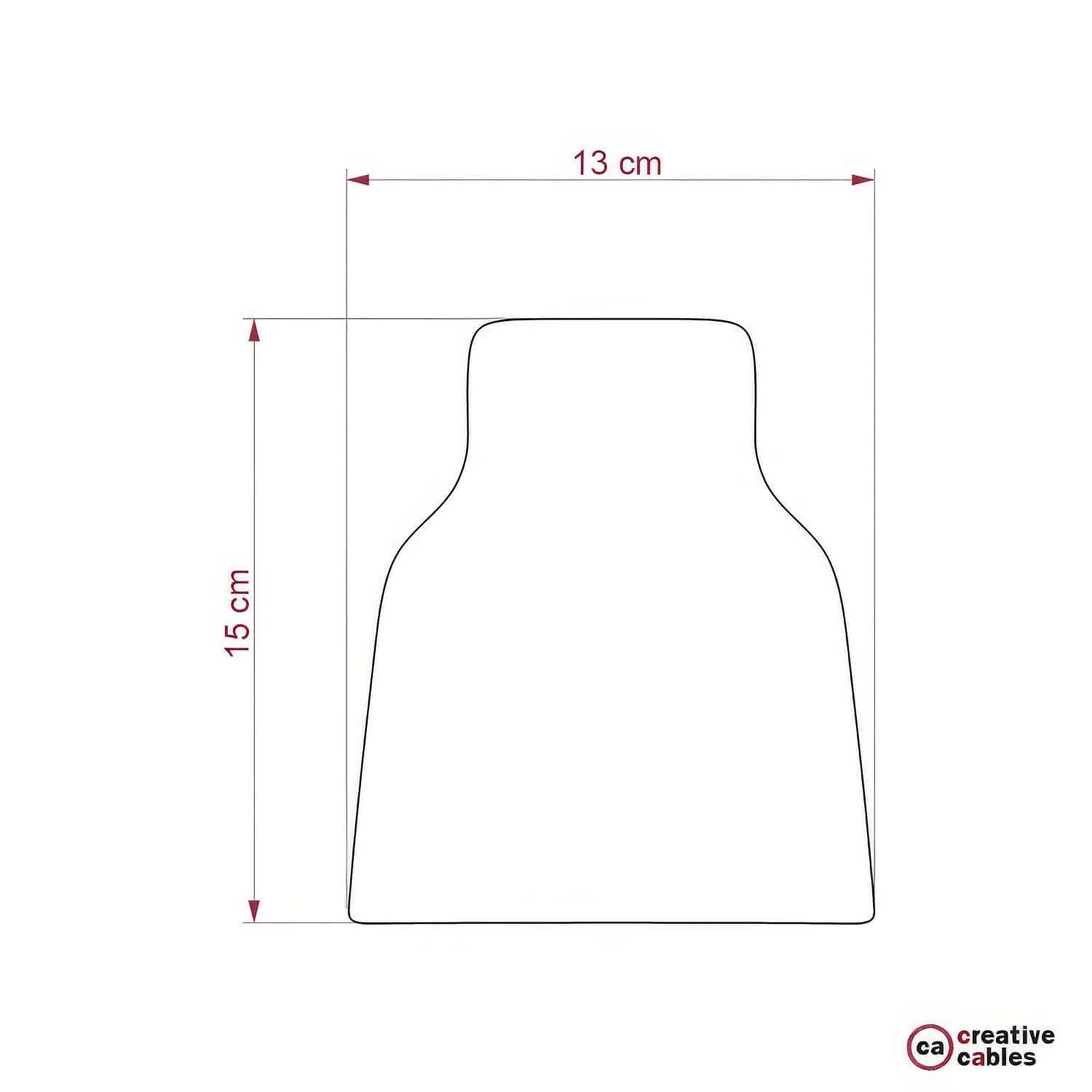 Abat-jour Vase en céramique, collection Materia - Fabriqué en Italie - Effet corten - Image 4