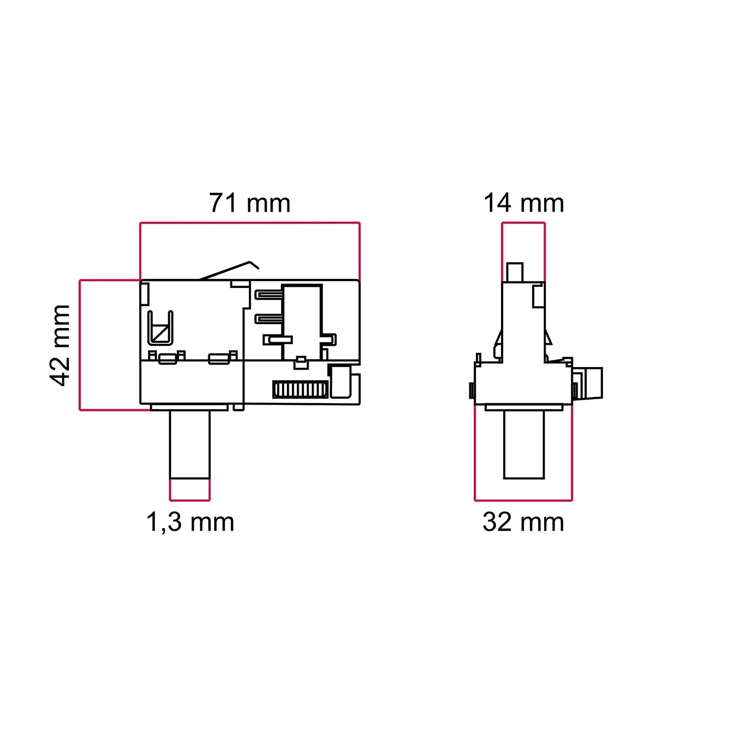 Adaptateur Powergear Blanc pour rail triphasé - pour suspension - Image 4