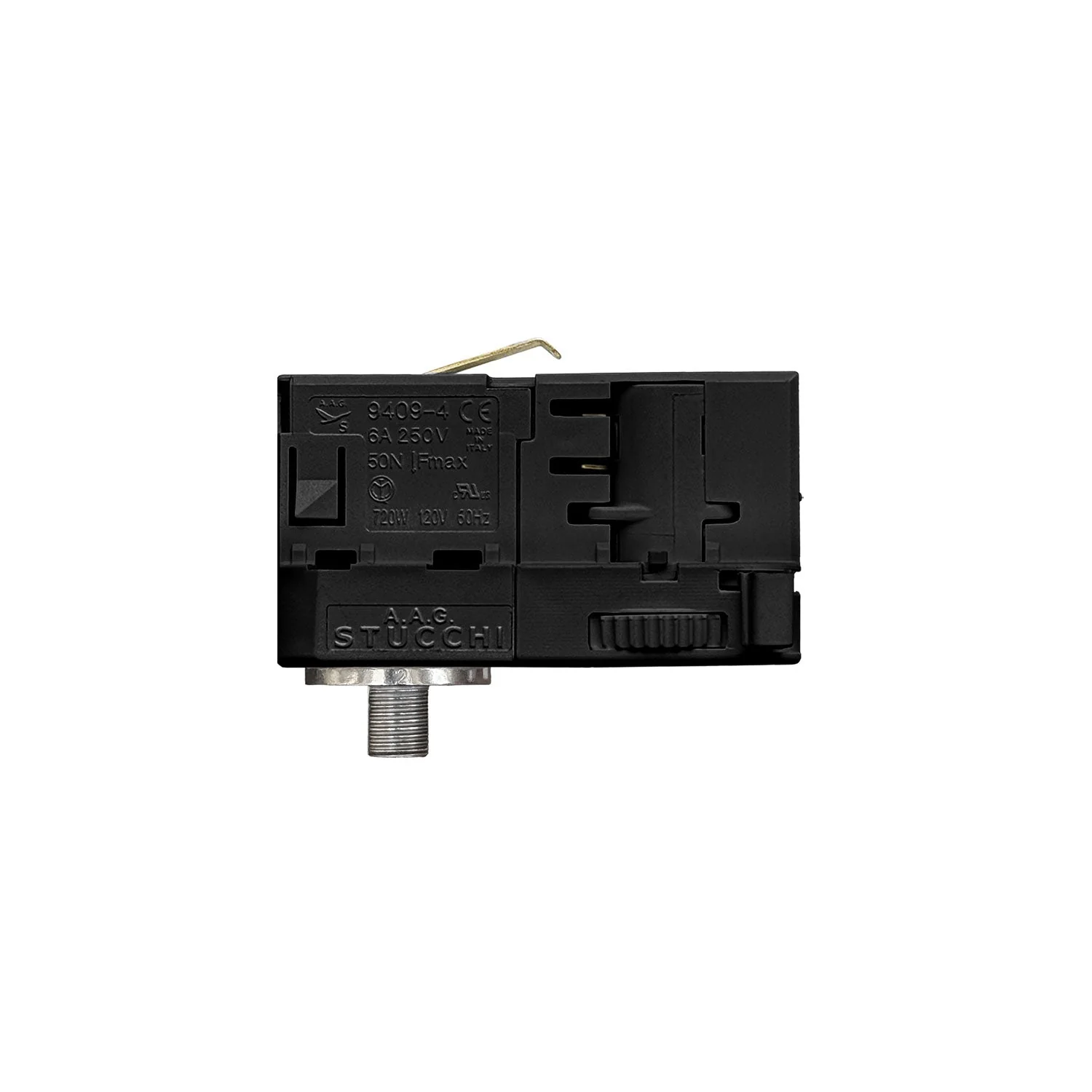 Adaptateur Stucchi noir pour rail triphasé - pour extension ou articulation