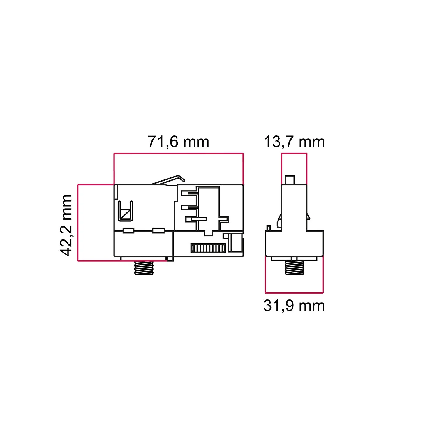 Adaptateur Stucchi noir pour rail triphasé - pour extension ou articulation - Image 3