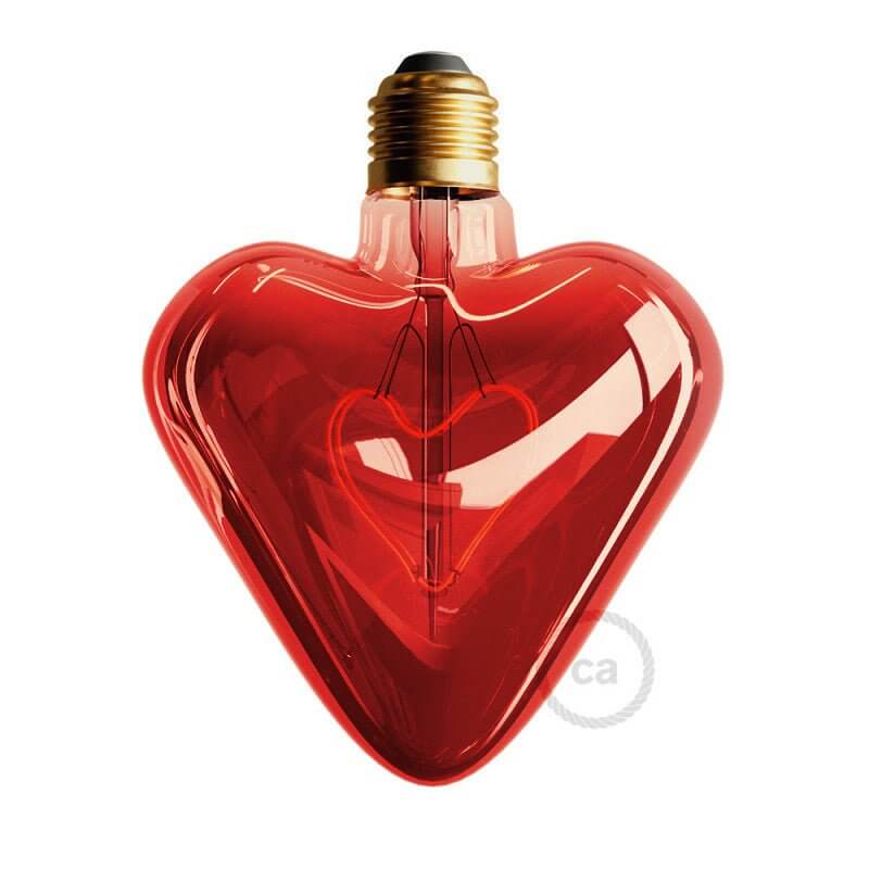 Ampoule LED Cœur Rouge 5W 150Lm E27 Décorative 2000K Dimmable