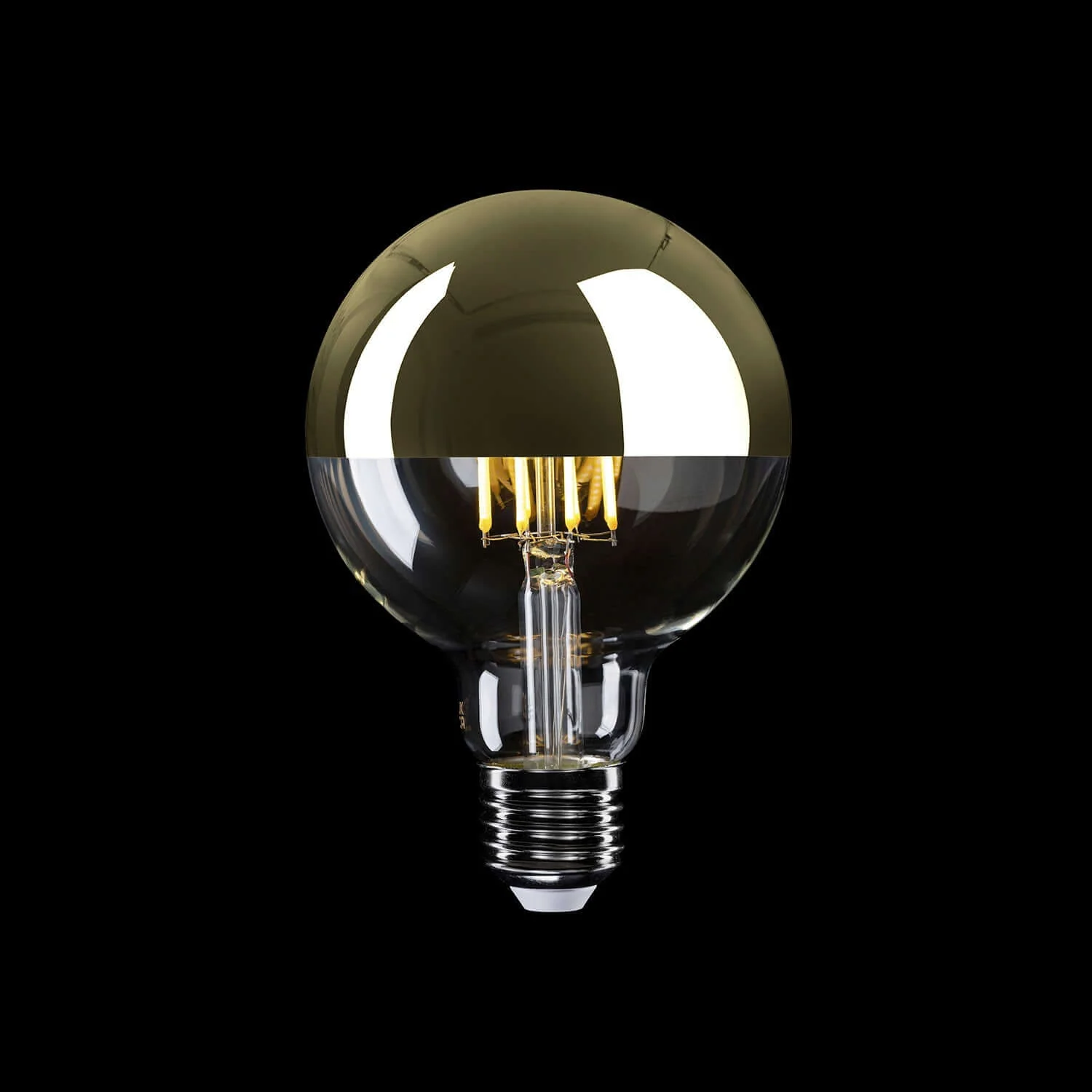 Ampoule LED Demi-Sphère Or Globe G95 7W 650Lm E27 2700K Variable - A14 - Image 2