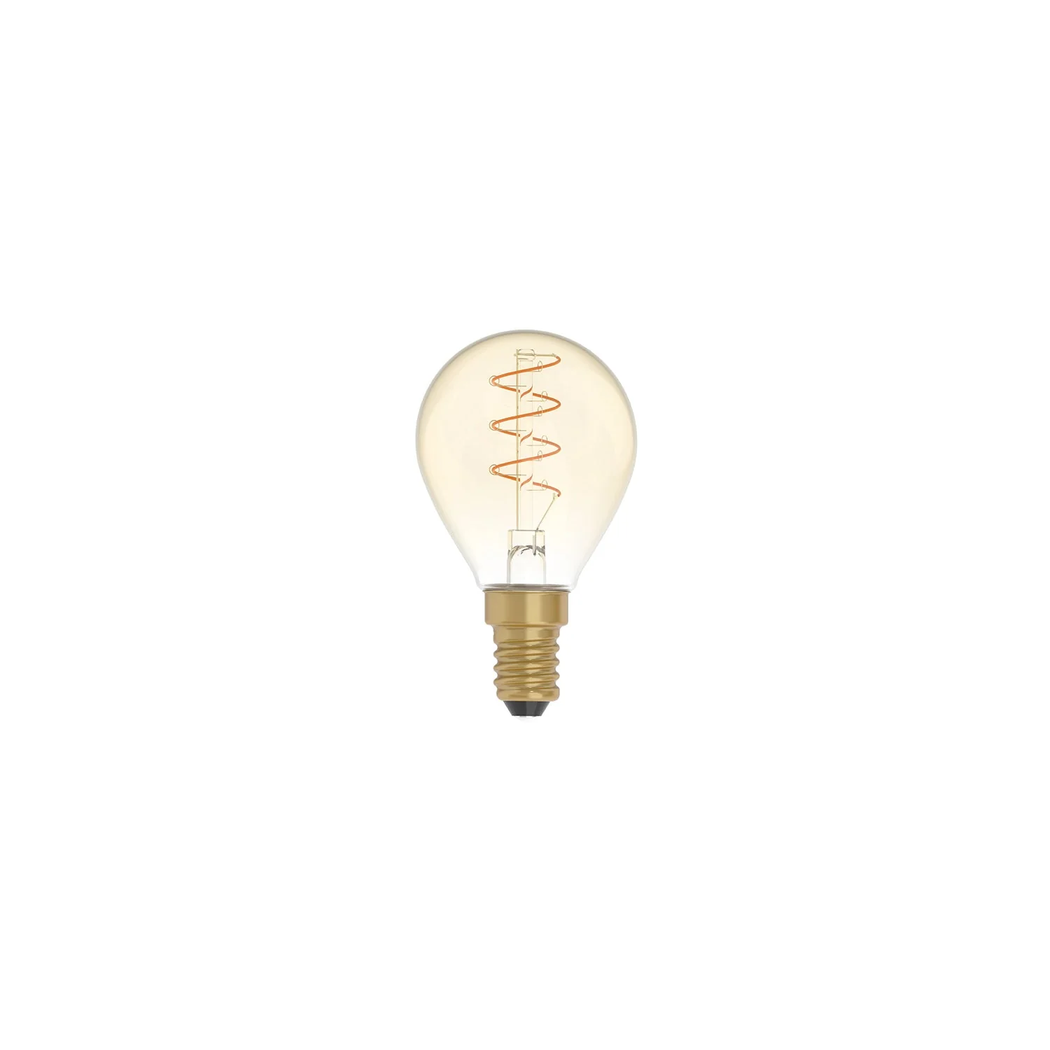 Ampoule LED Dorée Carbon Line filament spiralé Mini Globe G45 2,2W 136Lm E14 1800K Dimable - C02