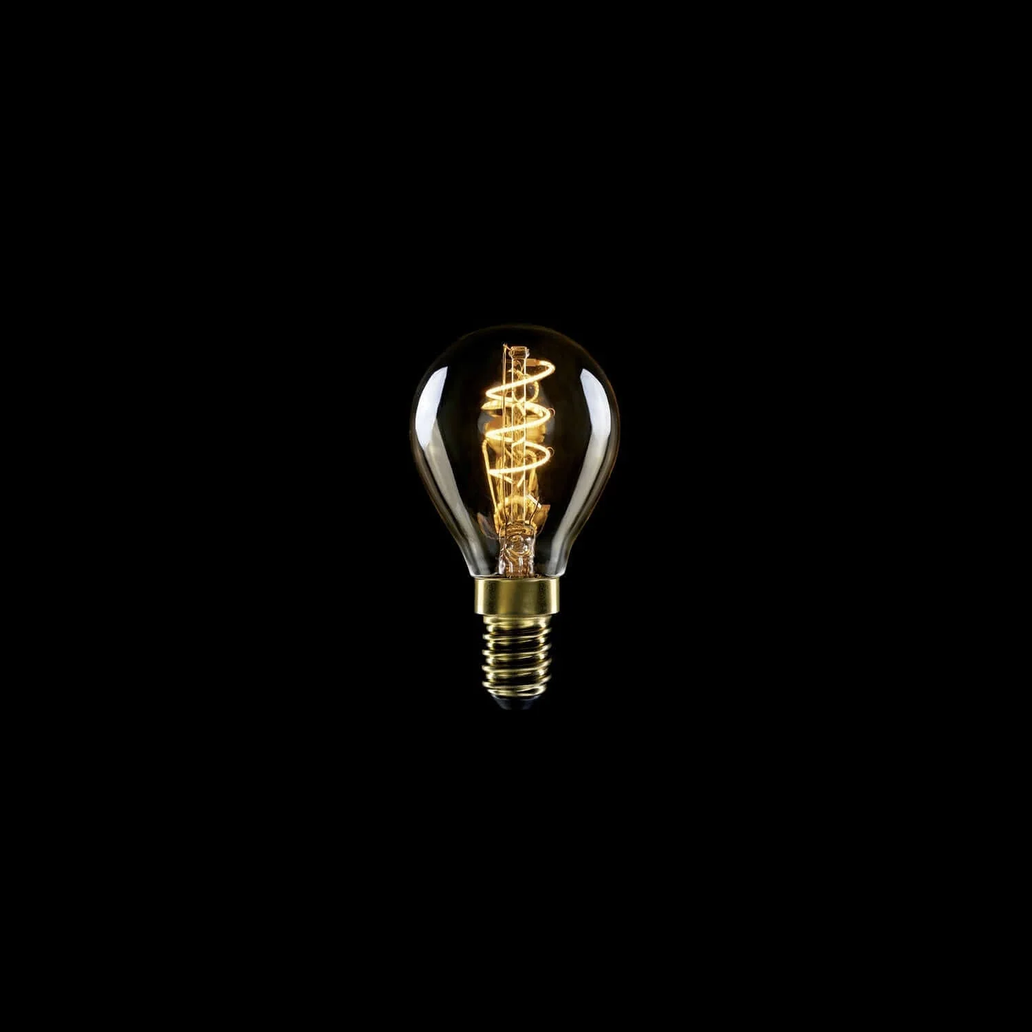 Ampoule LED Dorée Carbon Line filament spiralé Mini Globe G45 2,2W 136Lm E14 1800K Dimable - C02 - Image 2