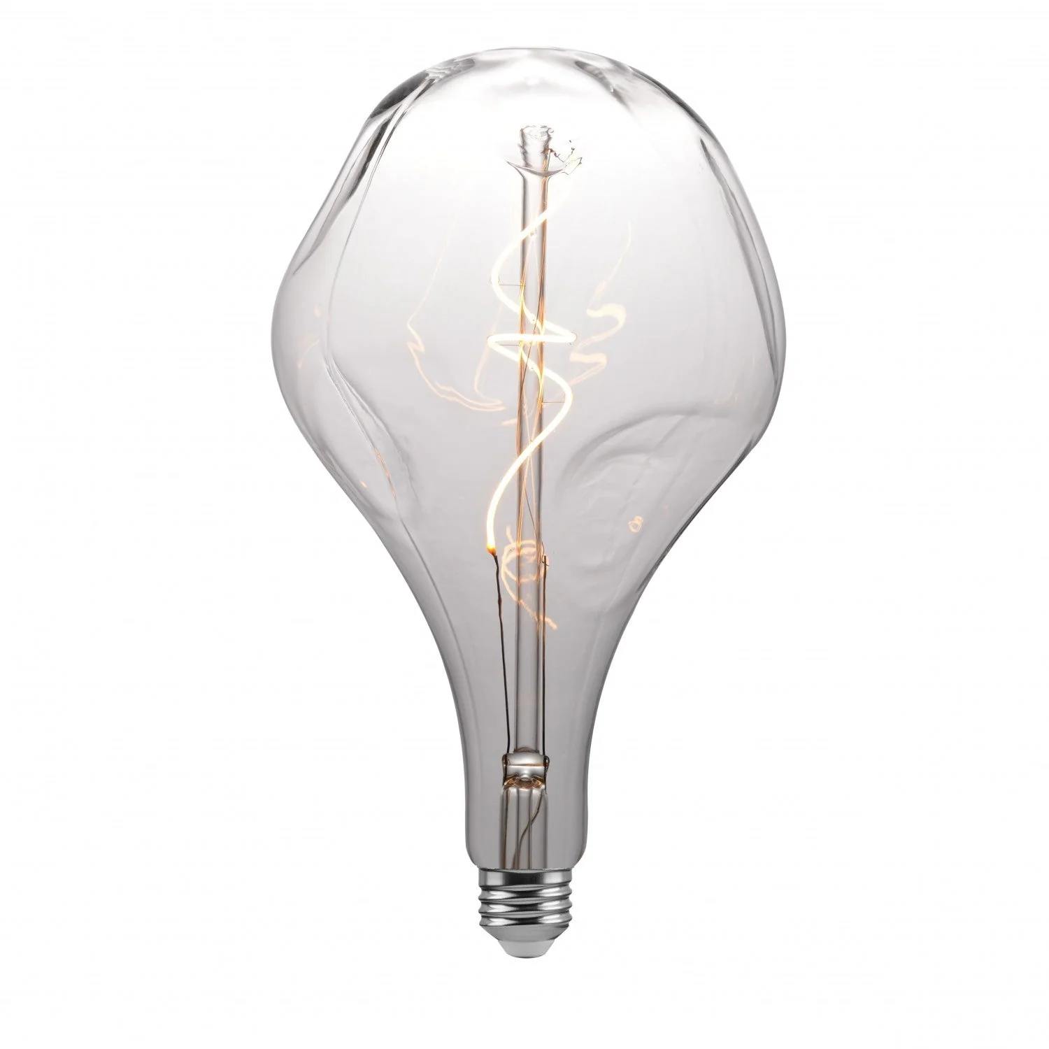 Ampoule LED fumée goutte martelée 5 W 350 lm E26 2200 K dimmable - Teardrop 165B