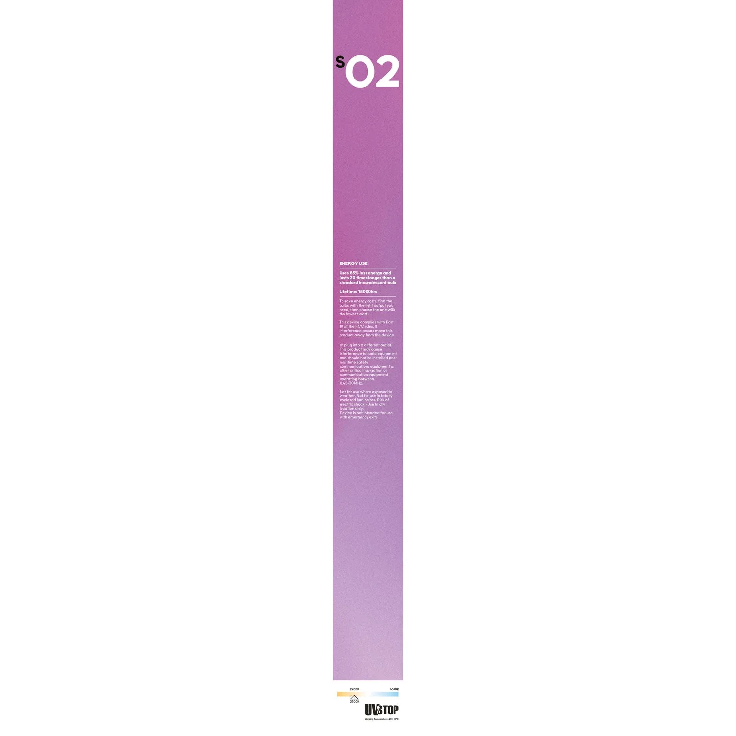Ampoule linéaire LED transparente S14d 120V CRI 90 - longueur 500 mm 7W 620Lm 2700K 120V Dimmable - S02 - Image 9