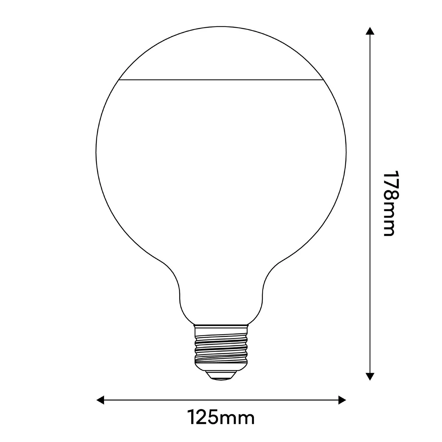 Ampoule LED Lucia G125 4,8W 806Lm E27 2700K Dimmable - Vert - Image 3