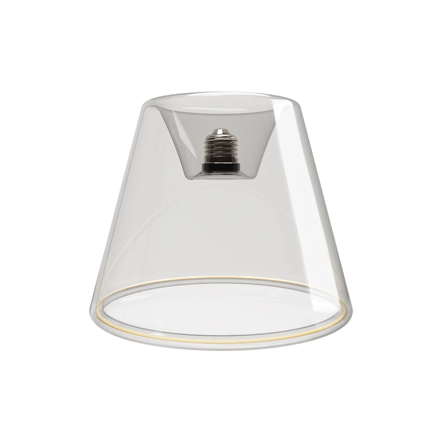 Ampoule LED Clear Light Bulb Ghost Line CRI 90 Cône encastré 5,5W 480Lm E26 120V 2200K Dimmable - G01