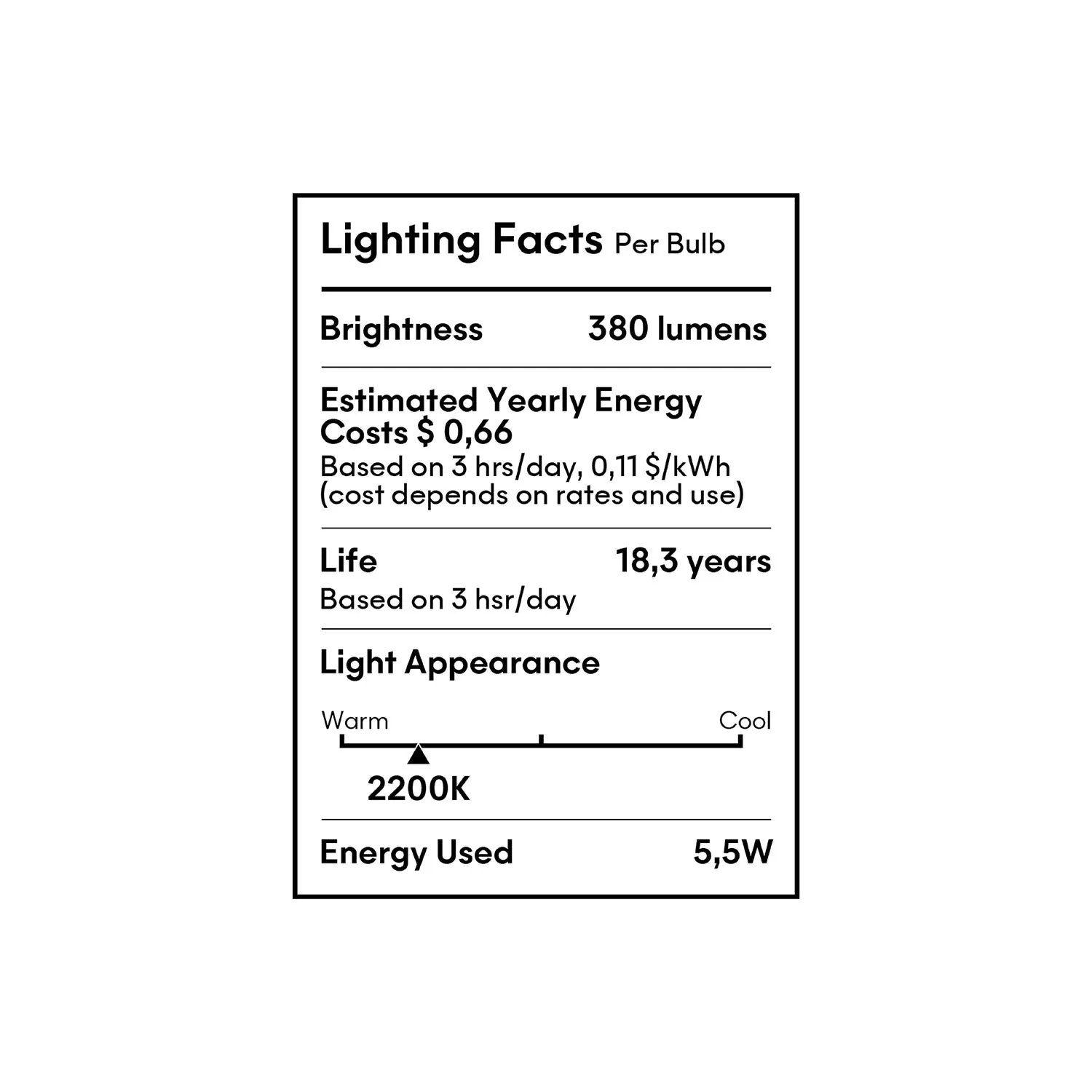 Ampoule LED Clear Light Bulb Ghost Line CRI 90 G8 5,5W 380Lm E26 120V 2200K Dimmable - G06 - Image 8