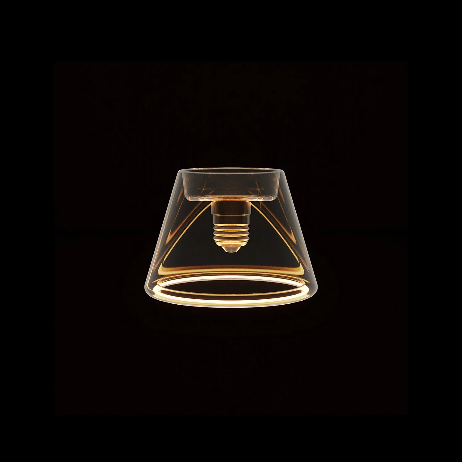 Ampoule LED Clear Light Bulb Ghost Line CRI 90 Mini cône 5,5W 450Lm E26 120V 2200K Dimmable - G07 - Image 2