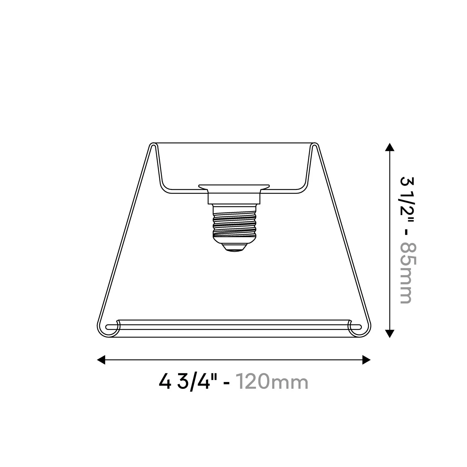 Ampoule LED Clear Light Bulb Ghost Line CRI 90 Mini cône 5,5W 450Lm E26 120V 2200K Dimmable - G07 - Image 6