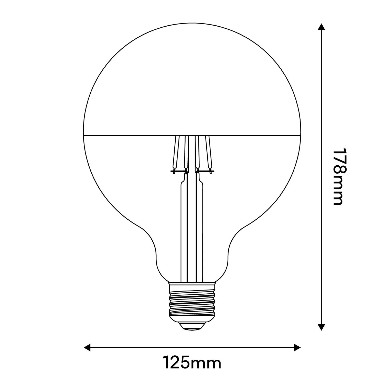 Ampoule LED Maria G125 4,8W 806Lm E27 2700K Dimmable - Bleu - Image 5