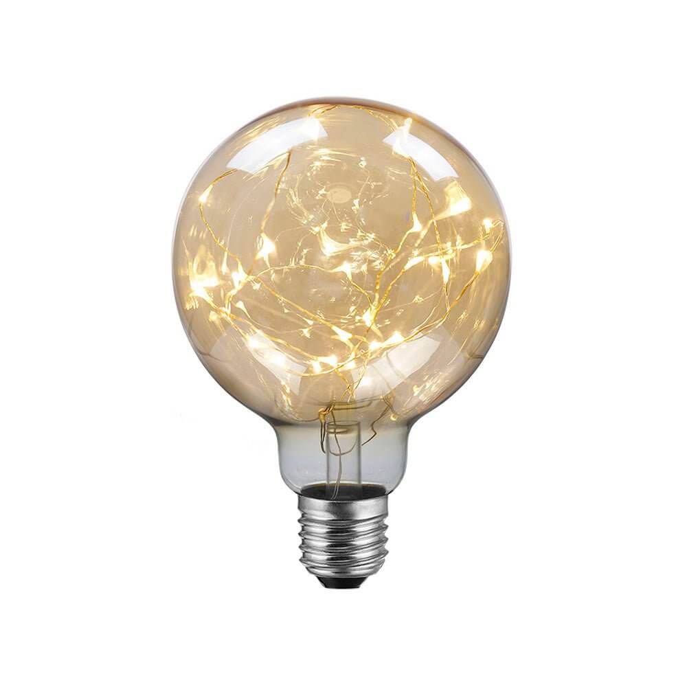 Ampoule LED Milleluci Dorée Globe G95 2W 40Lm E27 2000K - Image 2