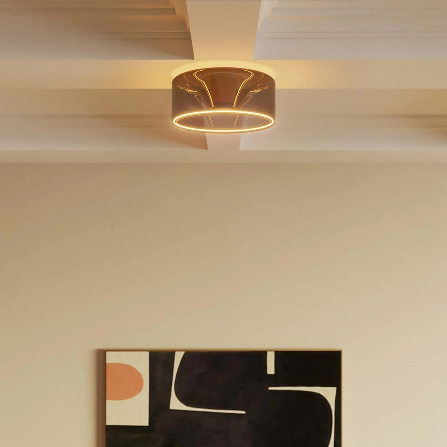Ampoule LED Smoky Ghost Line Recessed Donut 195x83 6W 380Lm E27 1900K Dimmable - G12 - Image 4