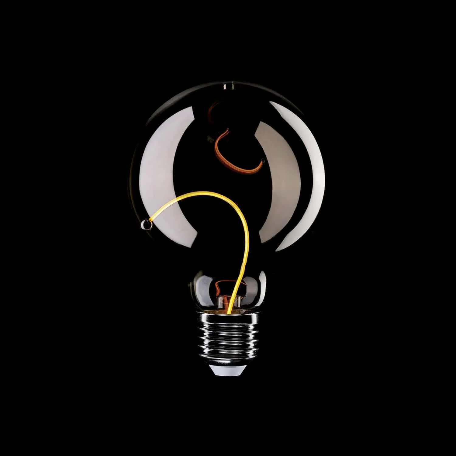 Ampoule LED Smoky Magnetic Deco Line Globe G95 2,2W 60Lm E27 1800K - F04 - Image 3