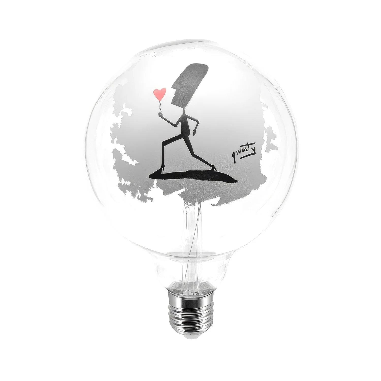 Ampoule LED Tattoo Flower G125 4,5W 470Lm E27 2700K Dimable