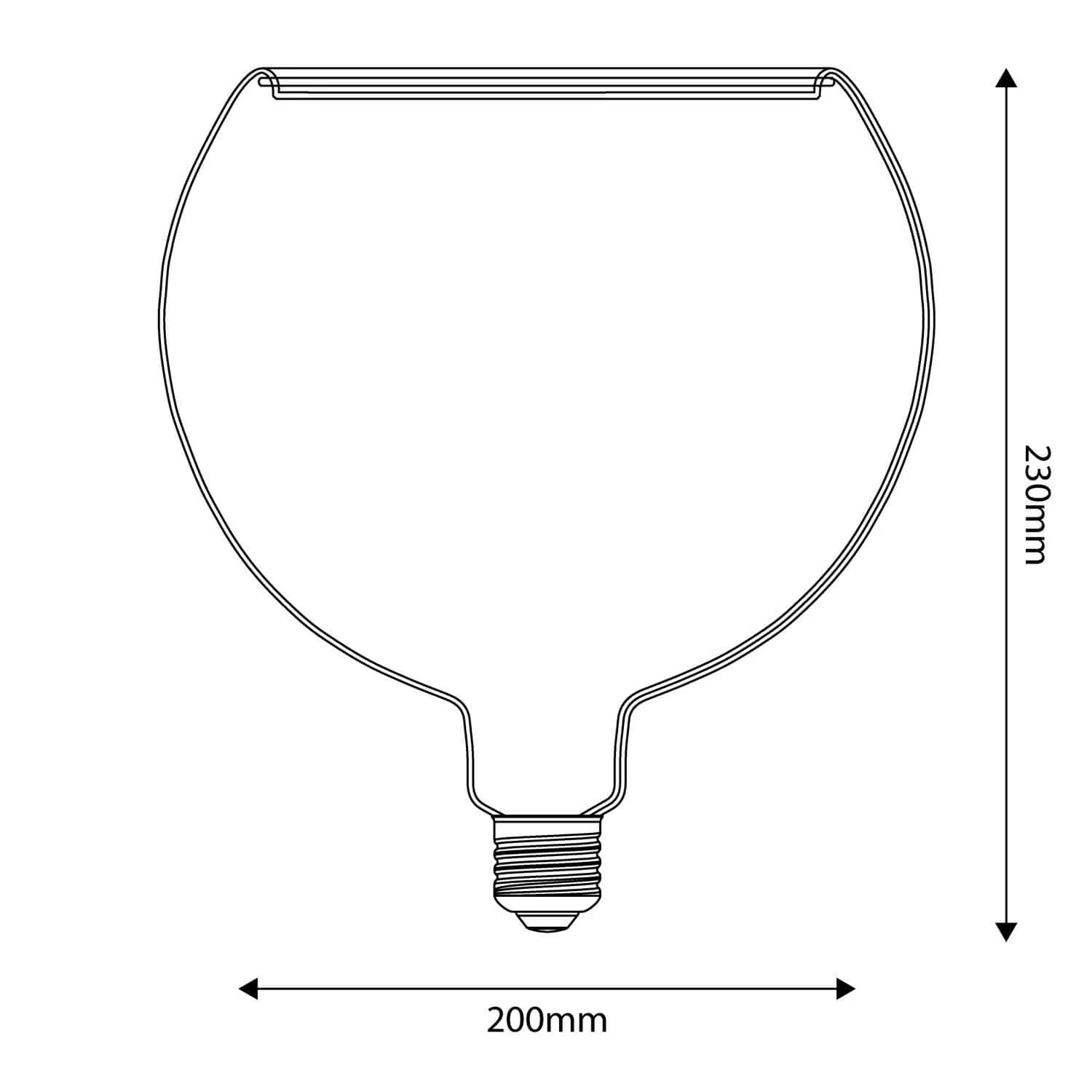 Ampoule LED Transparente Ghost Line CRI 90 G200 5W 350Lm E27 2200K Dimmable - G06 - Image 4