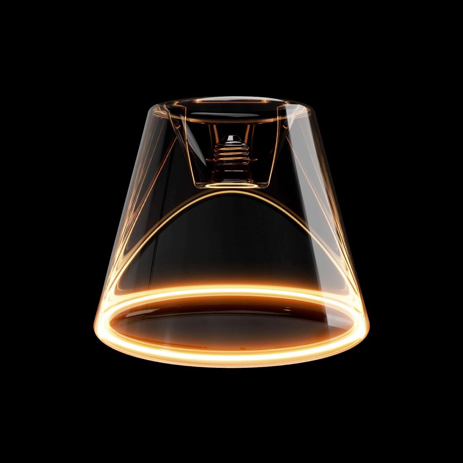 Ampoule LED Transparente Ghost Line Recessed Cone 6W 500Lm E27 2200K Dimmable - G01 - Image 2